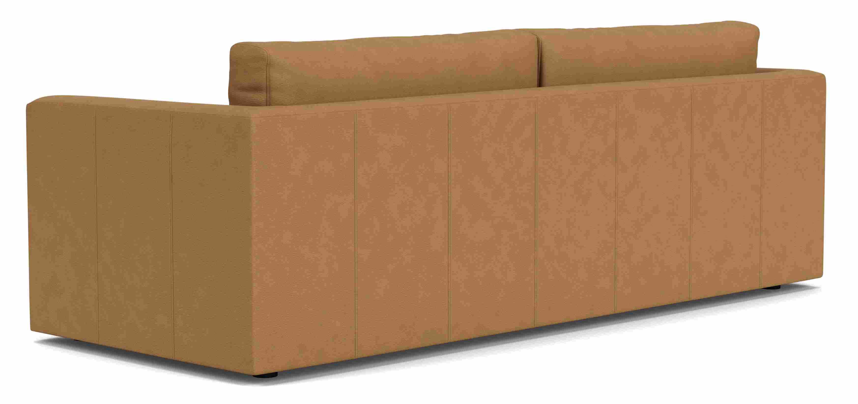 Back view of Clemens 90" Sofa in Leather