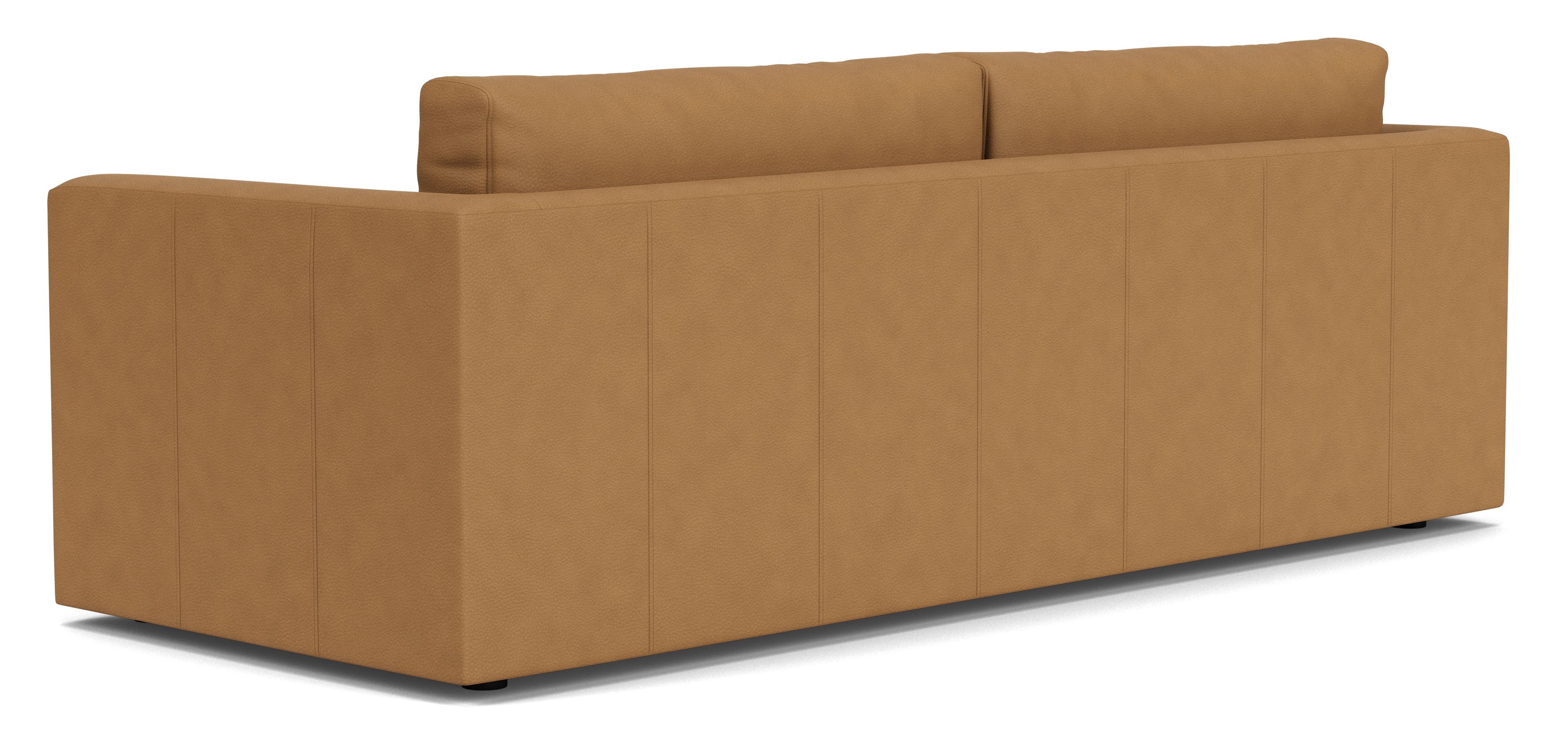 Back view of Clemens 90" Sofa in Leather