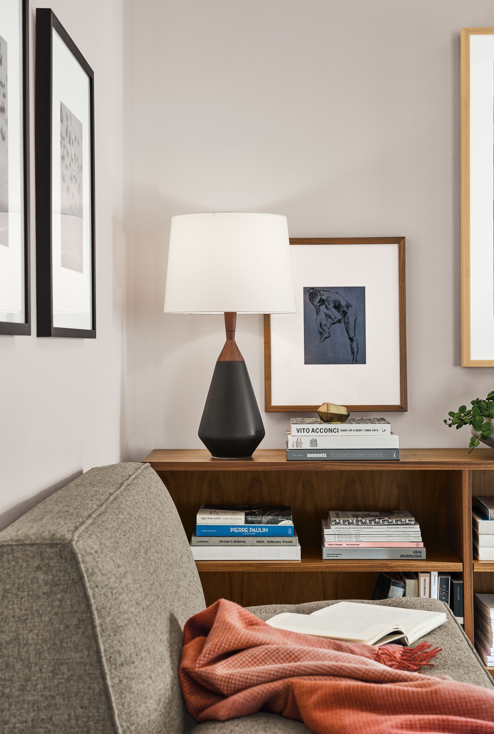 Detail of Cloak table lamp.