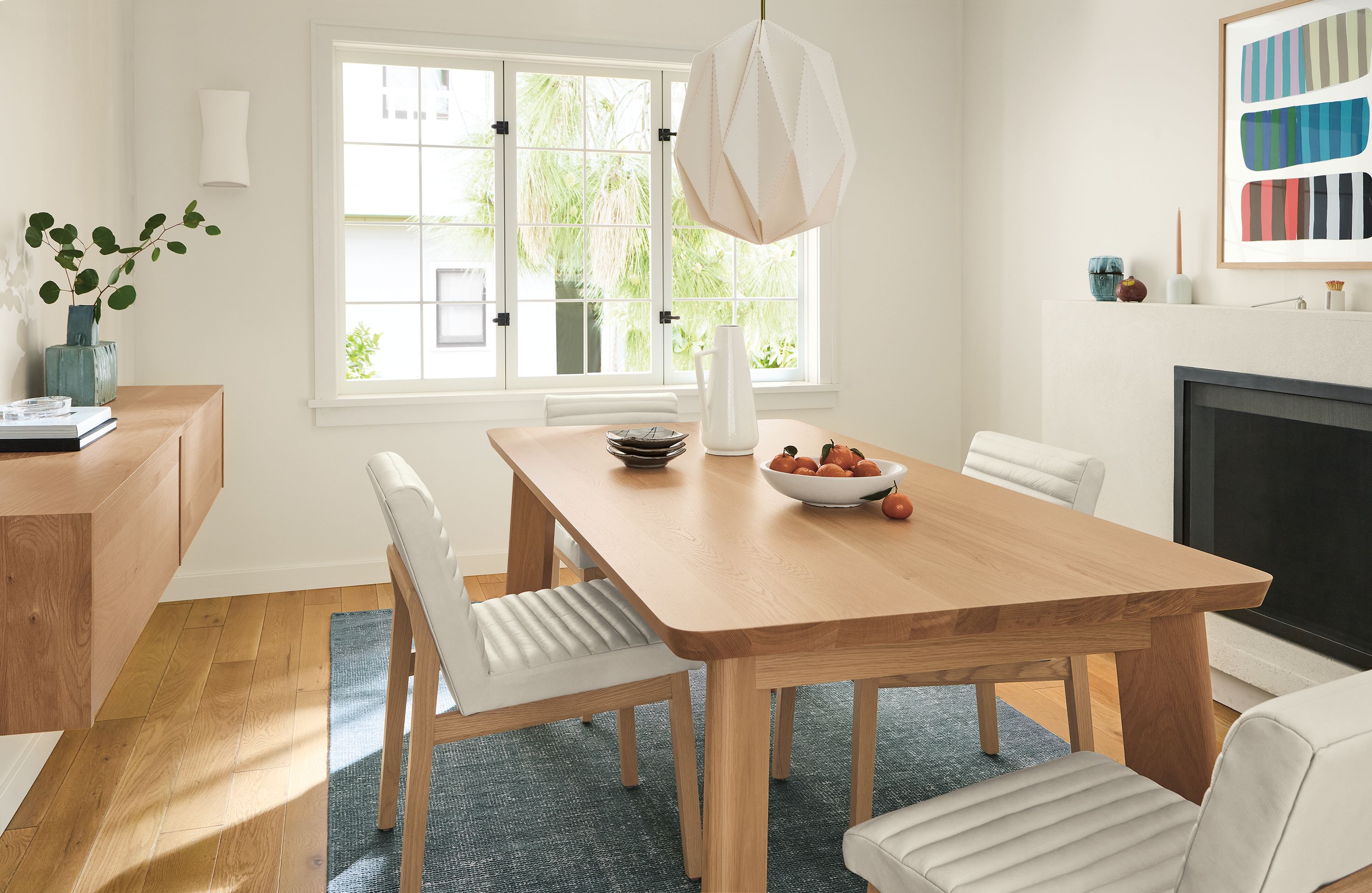 72w table in oak with rye stain