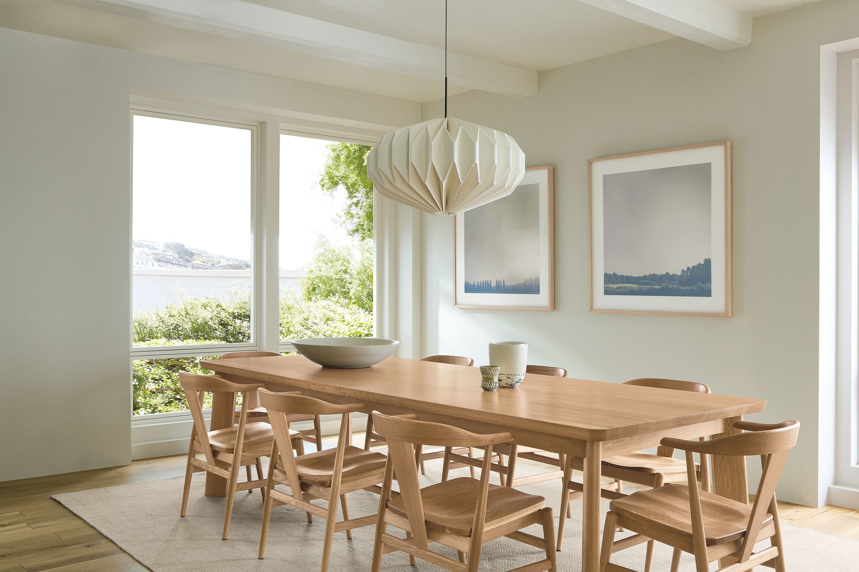 110w table in oak with rye stain