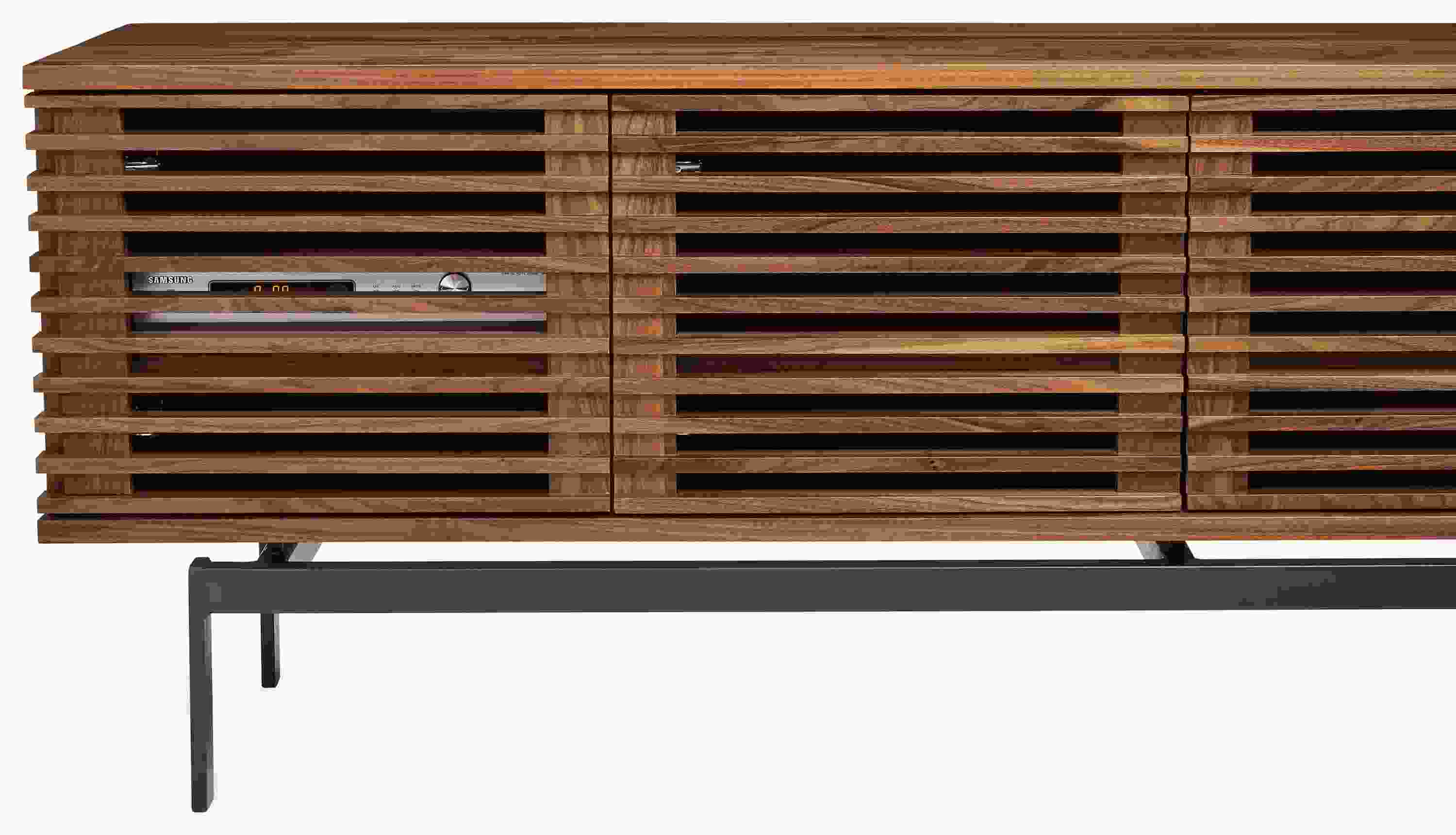 Coles media cabinet in walnut.