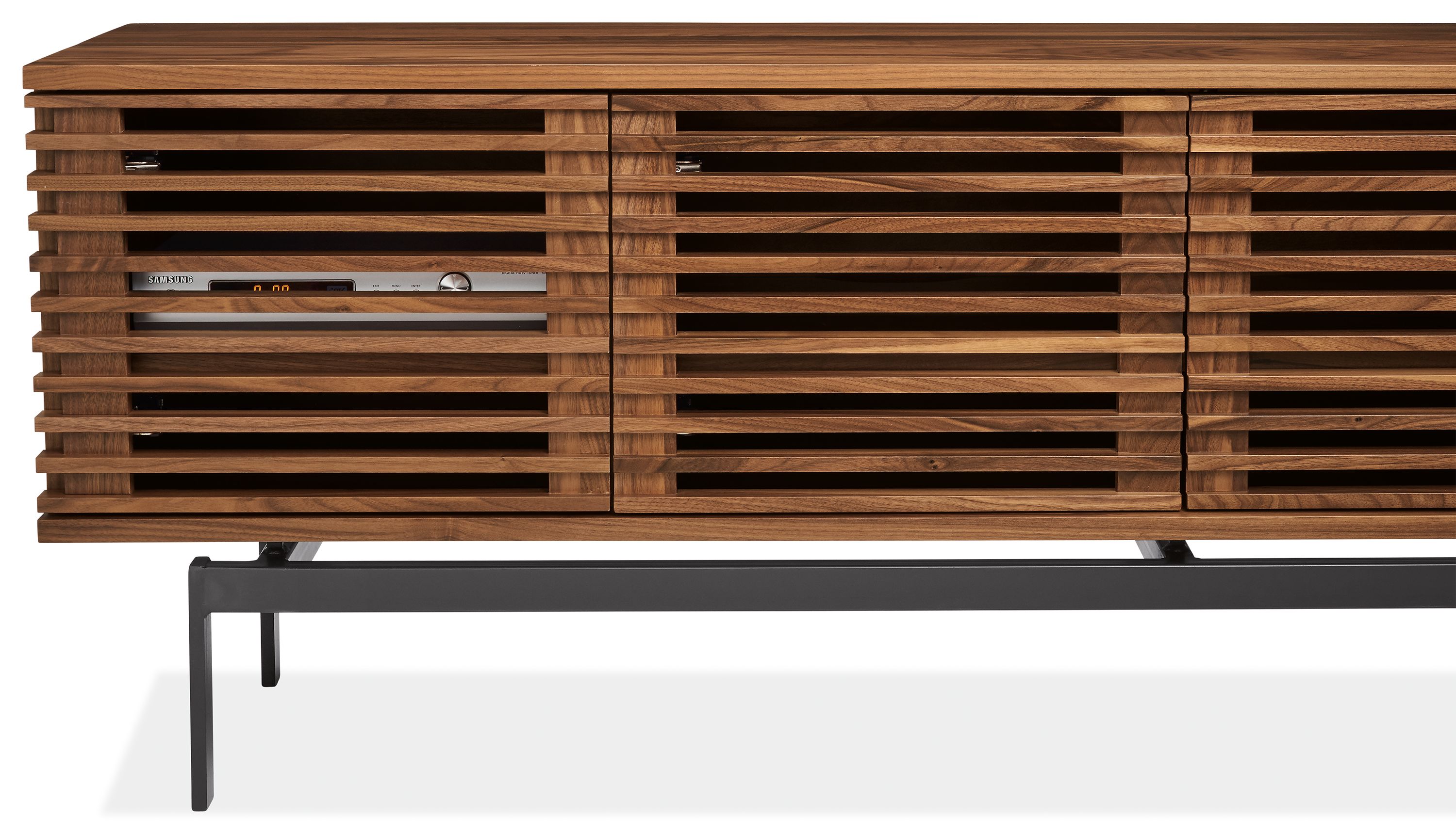 Coles media cabinet in walnut.