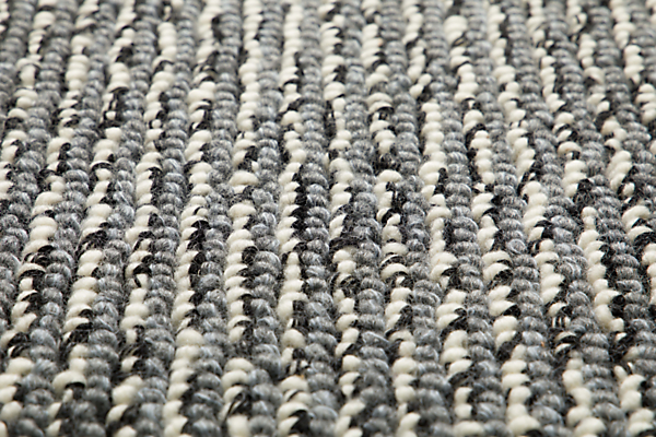 Detail of Colfax Rug in Grey.