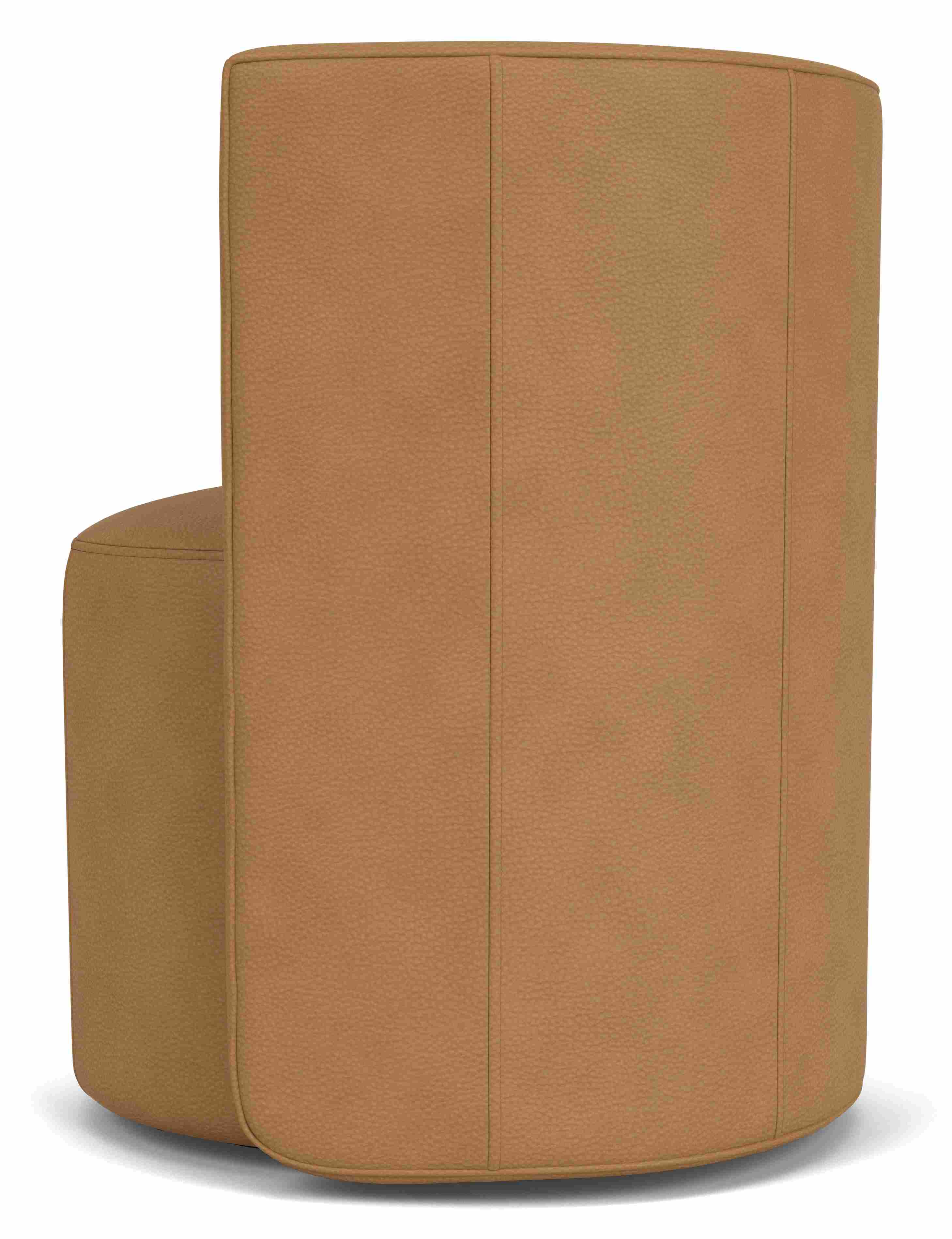 Back view of Como Dining Chair in Leather