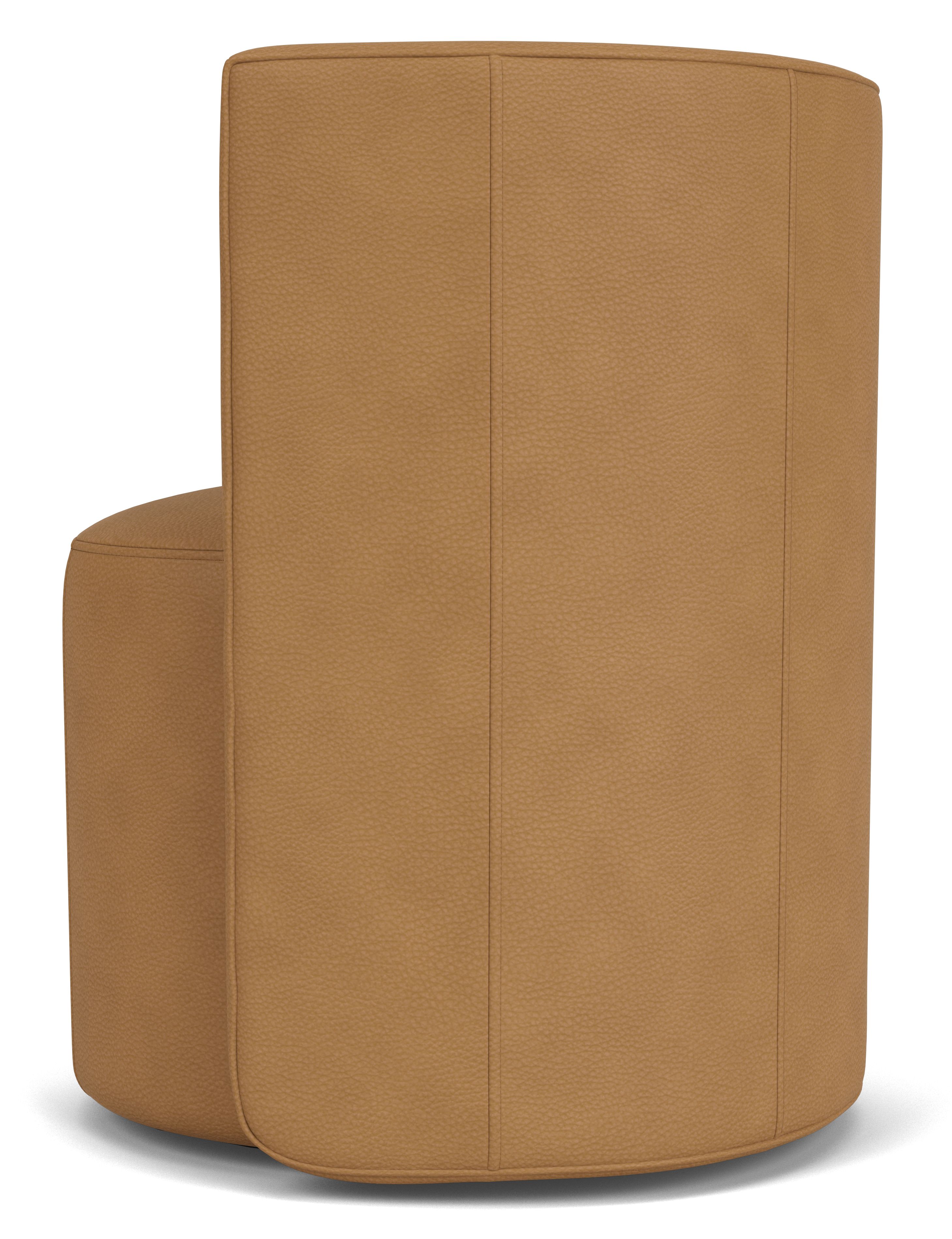 Back view of Como Dining Chair in Leather