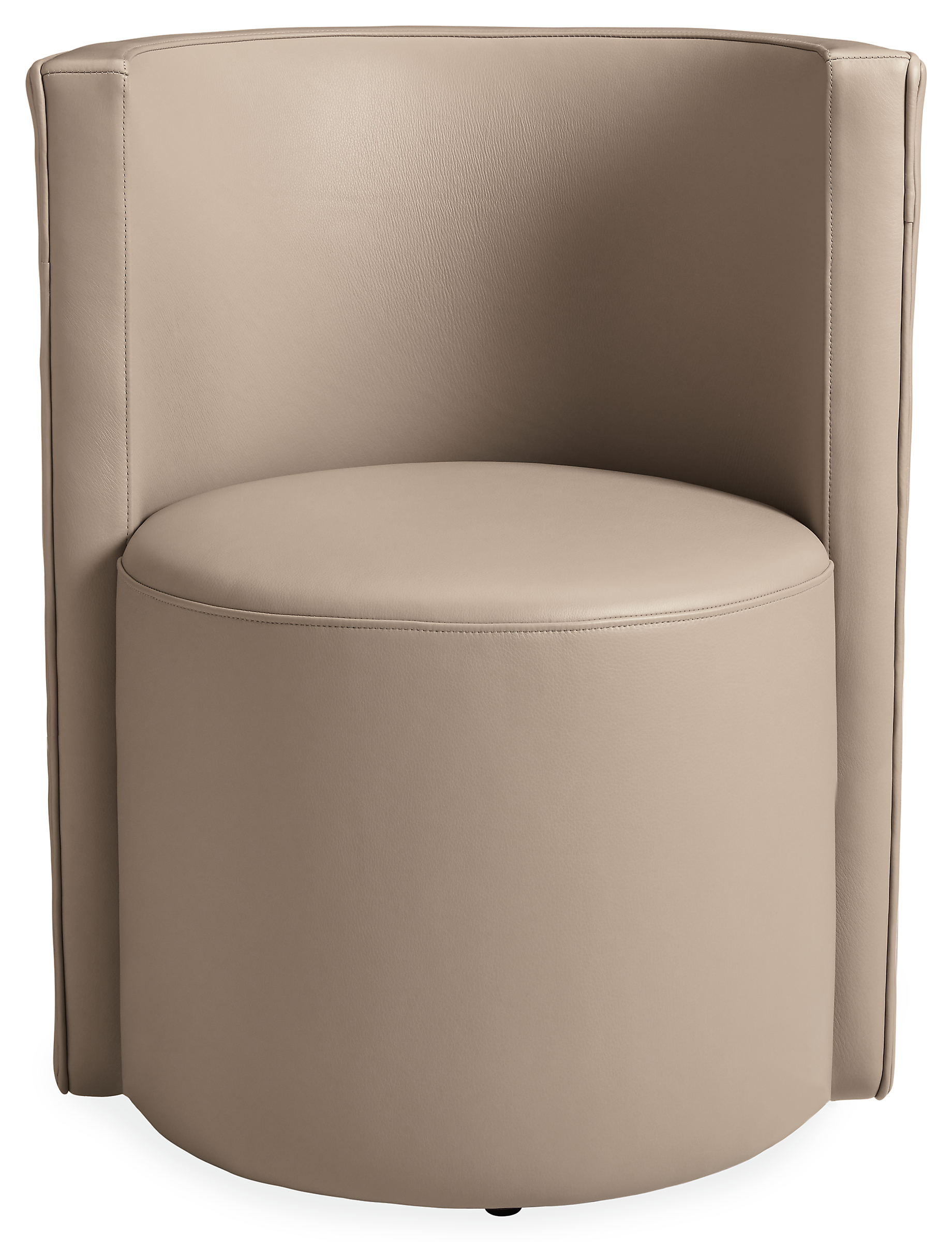 Front view of Como Dining Chair in Leather.
