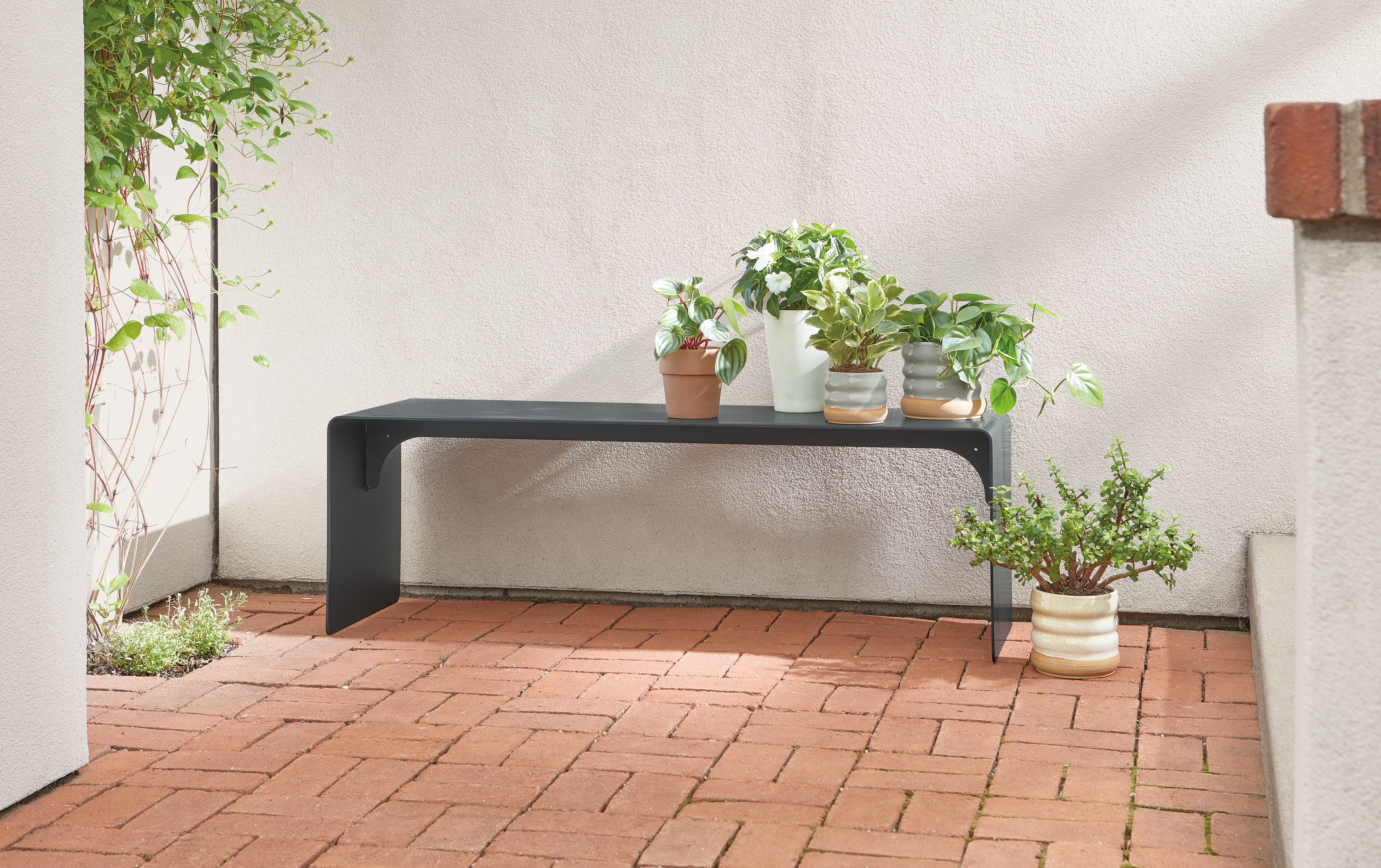 48w bench in graphite