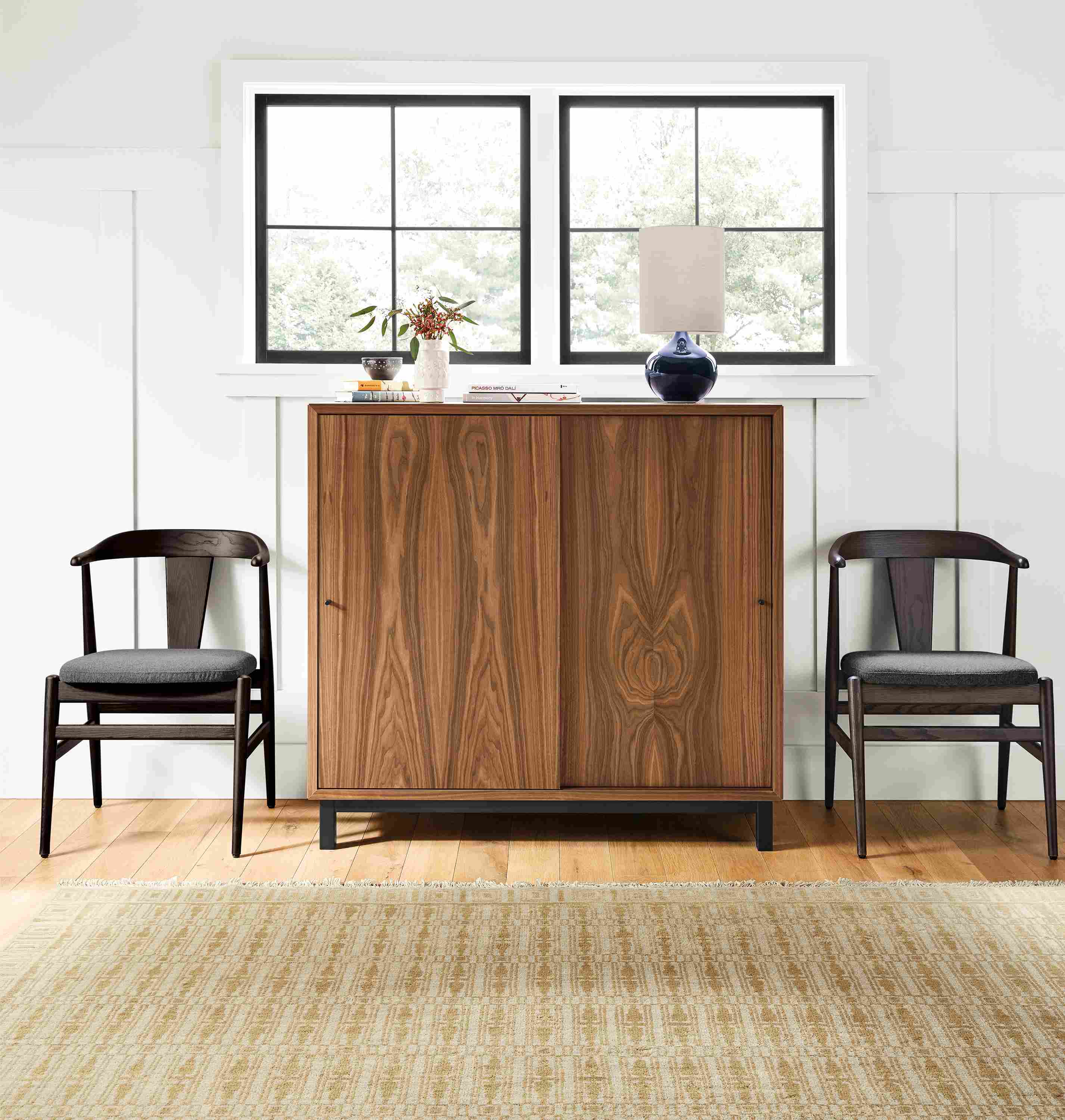 Custom two-door Copenhagen storage cabinet.