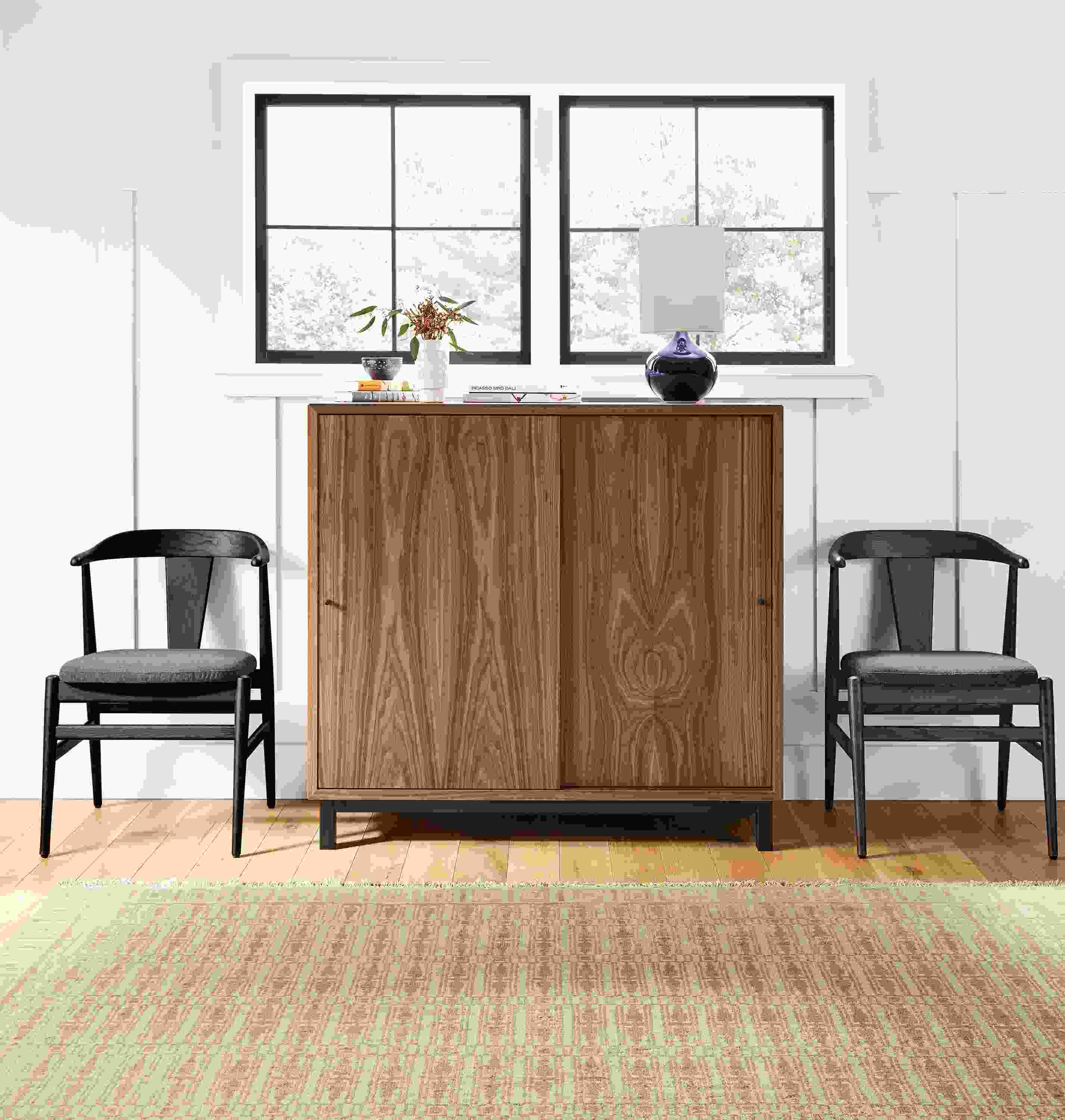 Custom two-door Copenhagen storage cabinet.
