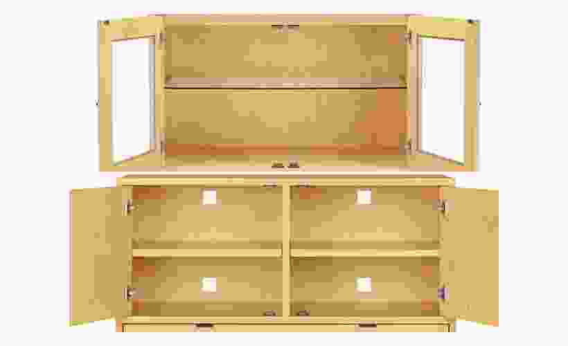 Detail of Copenhagen Custom Cabinet Door Interior Divider.