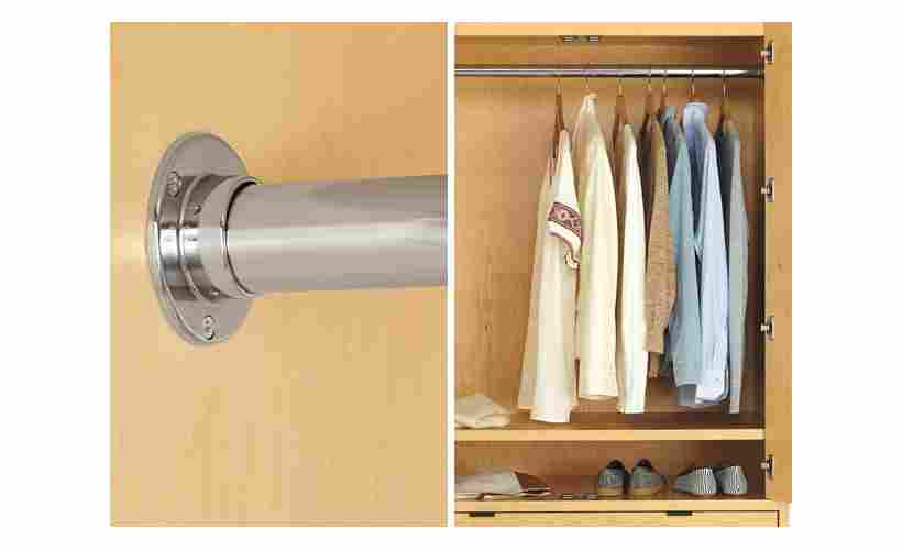 Detail of Copenhagen Custom Cabinet Wardrobe Bar.