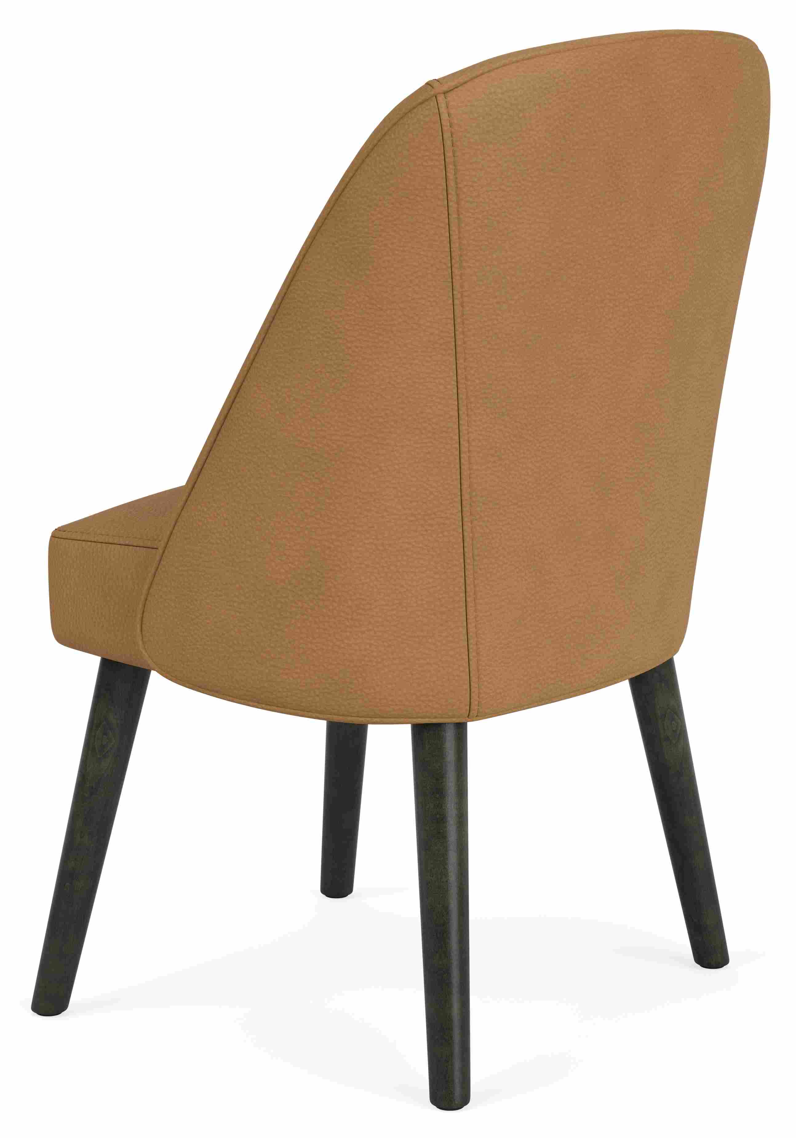 Back view of Cora Side Chair in Leather
