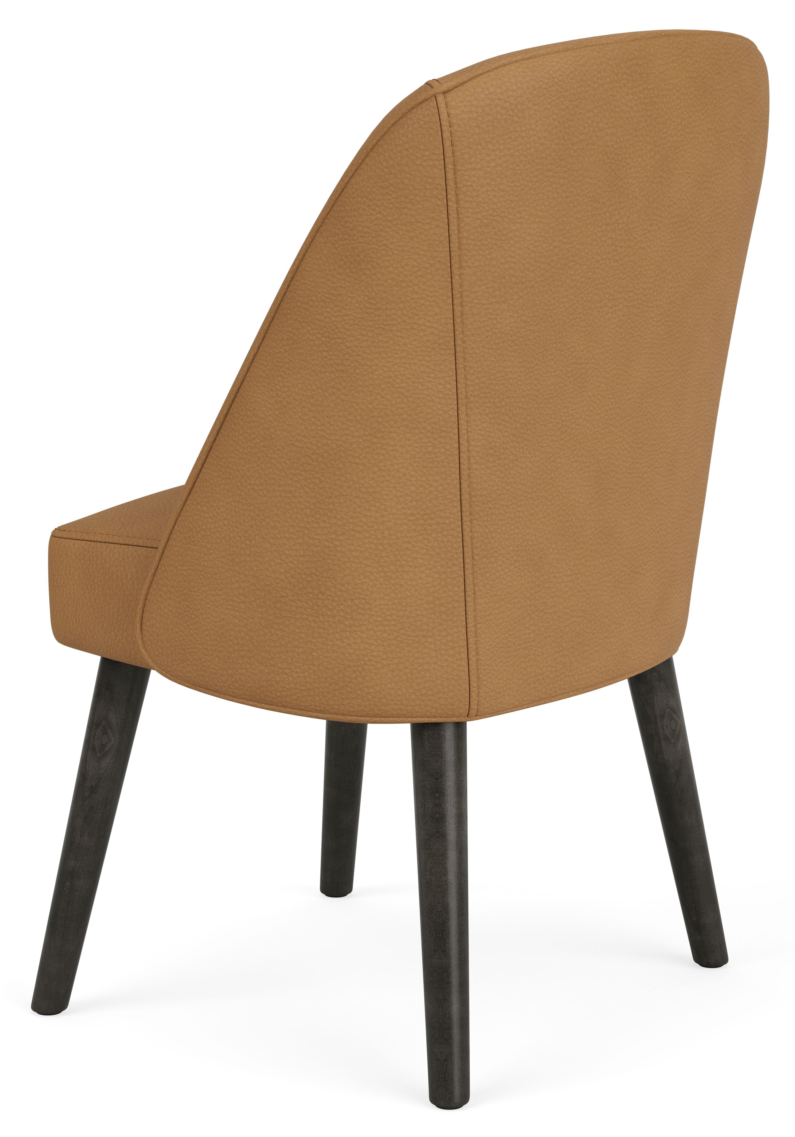Back view of Cora Side Chair in Leather