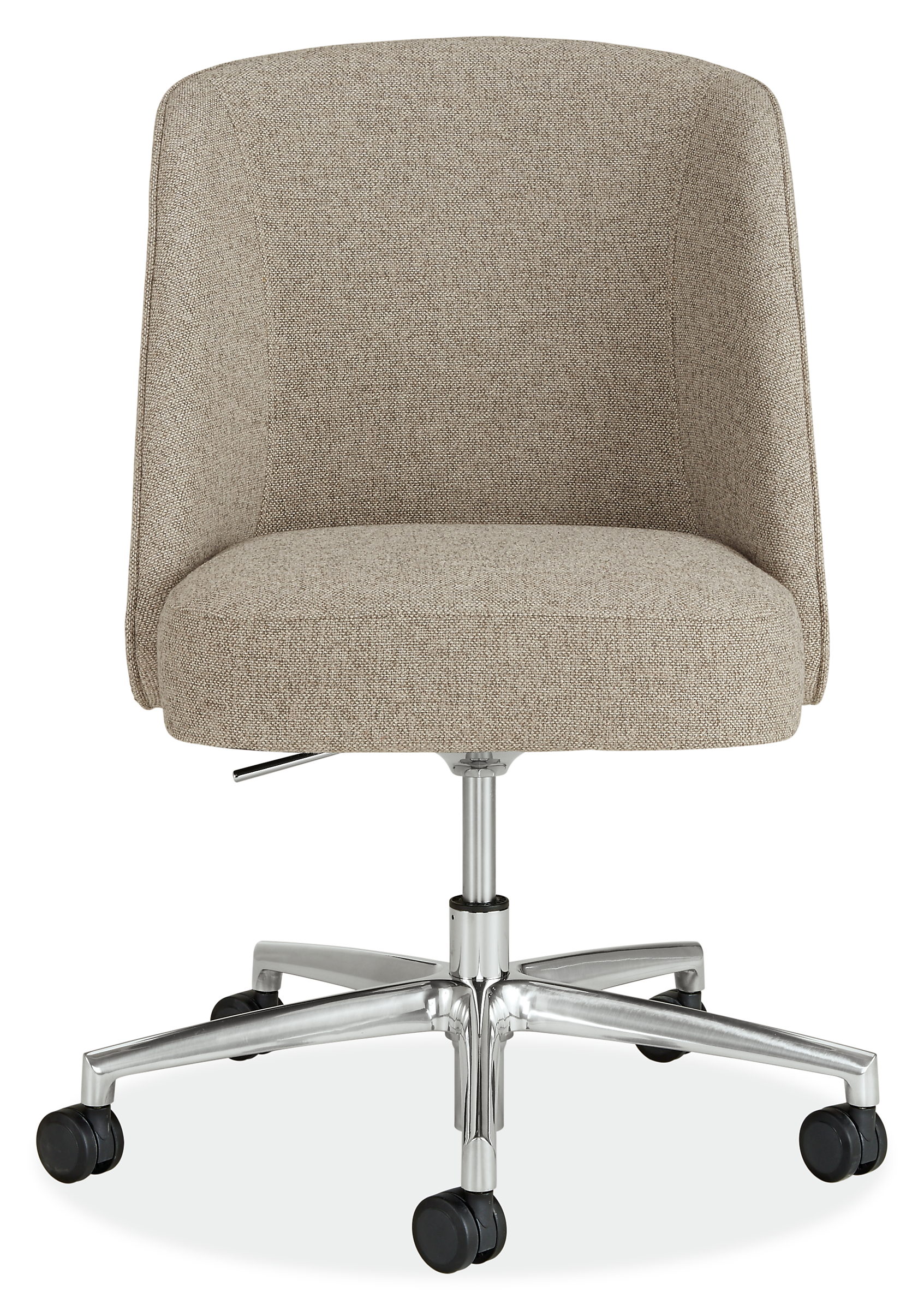 Cora Office Chair Front View in Tatum Grey