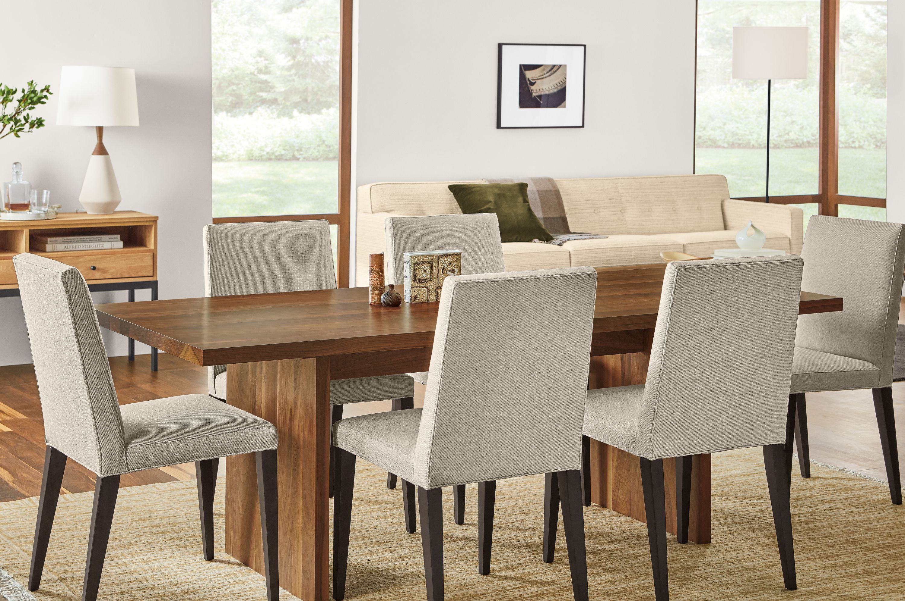84w table in walnut