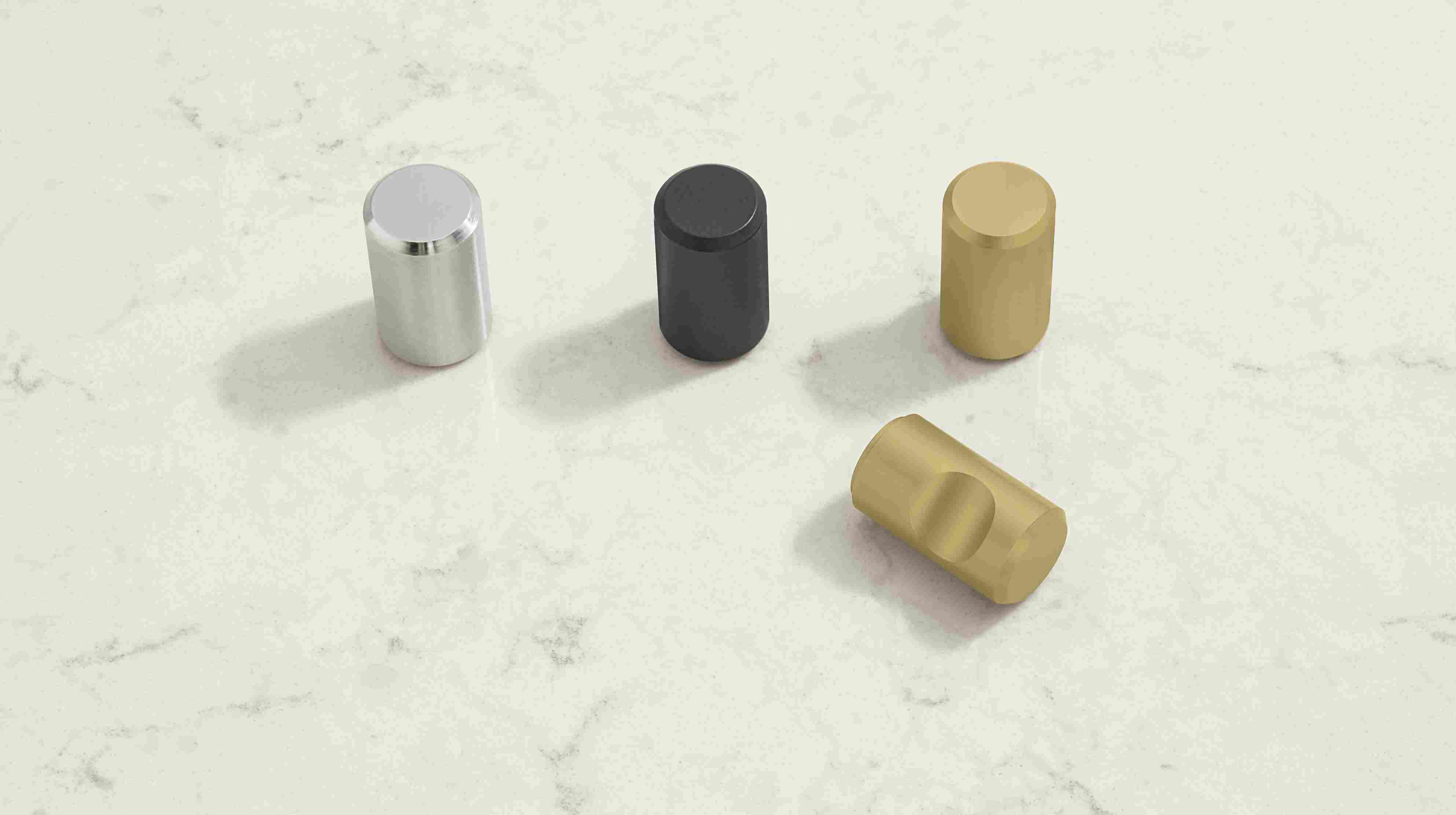 Cormac cylinder knob in  various finishes.