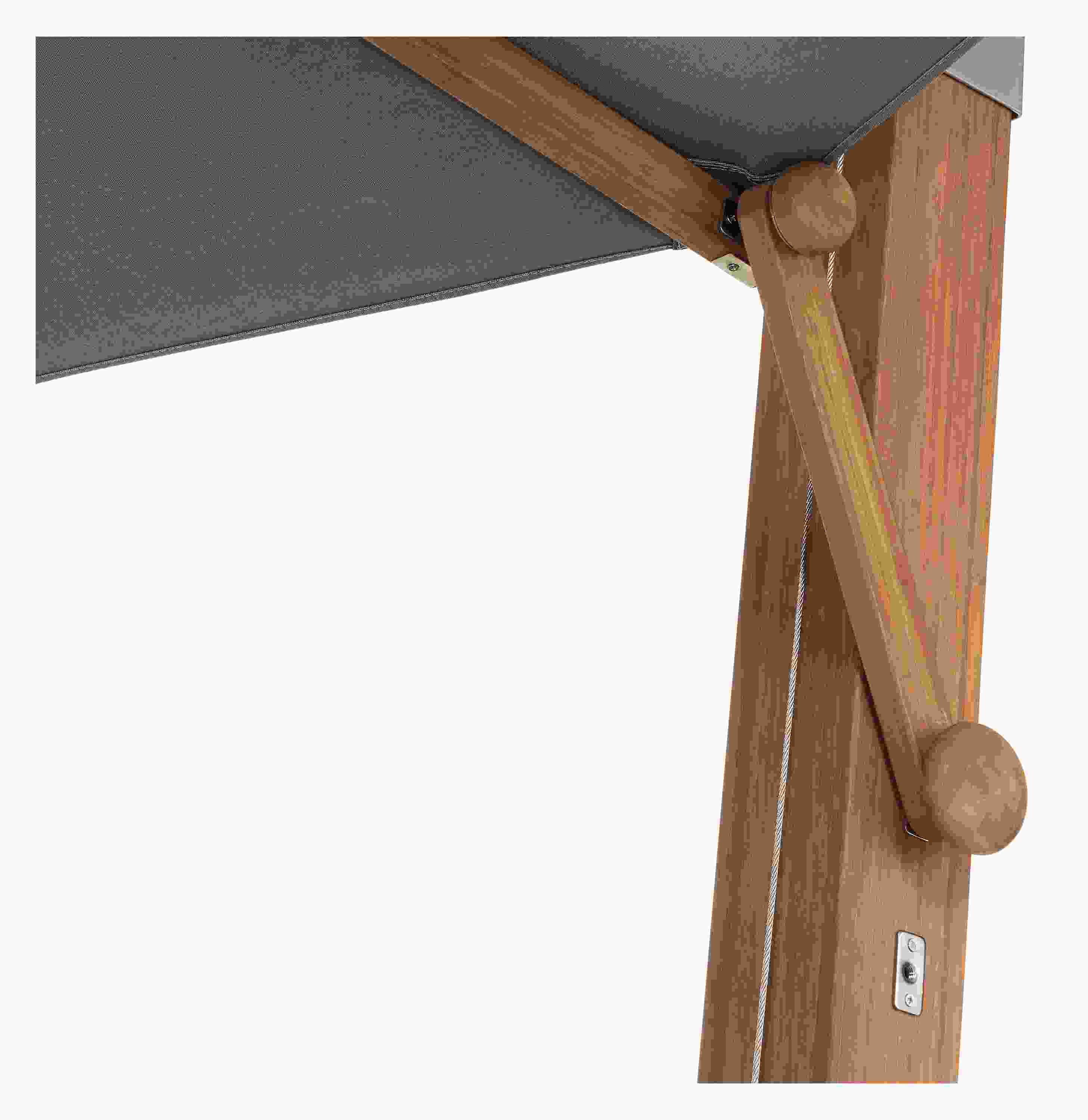 Detail of Cumulo 12' Patio Umbrella.