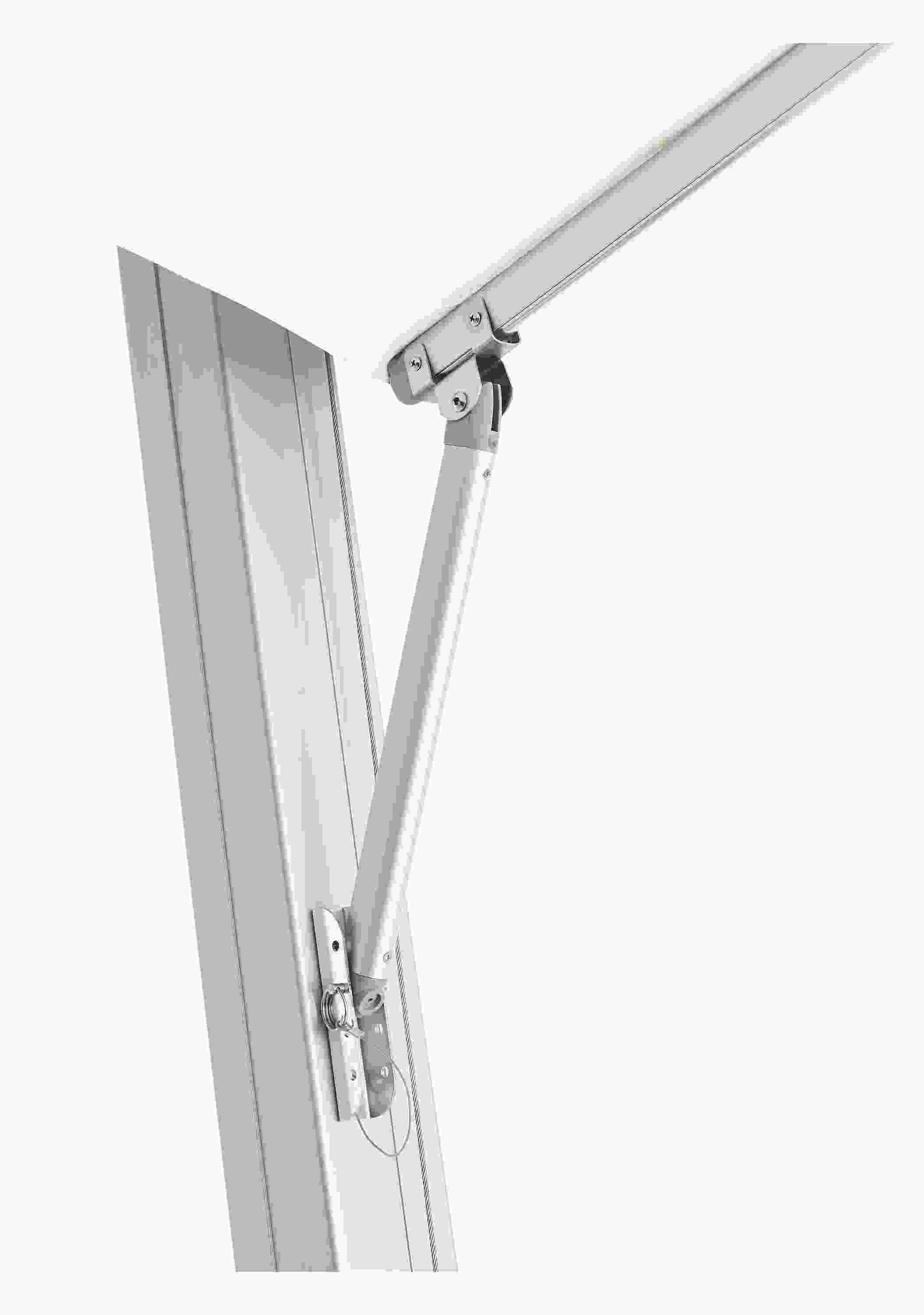 Detail of Cumulo 12' Patio Umbrella with Aluminum Pole.