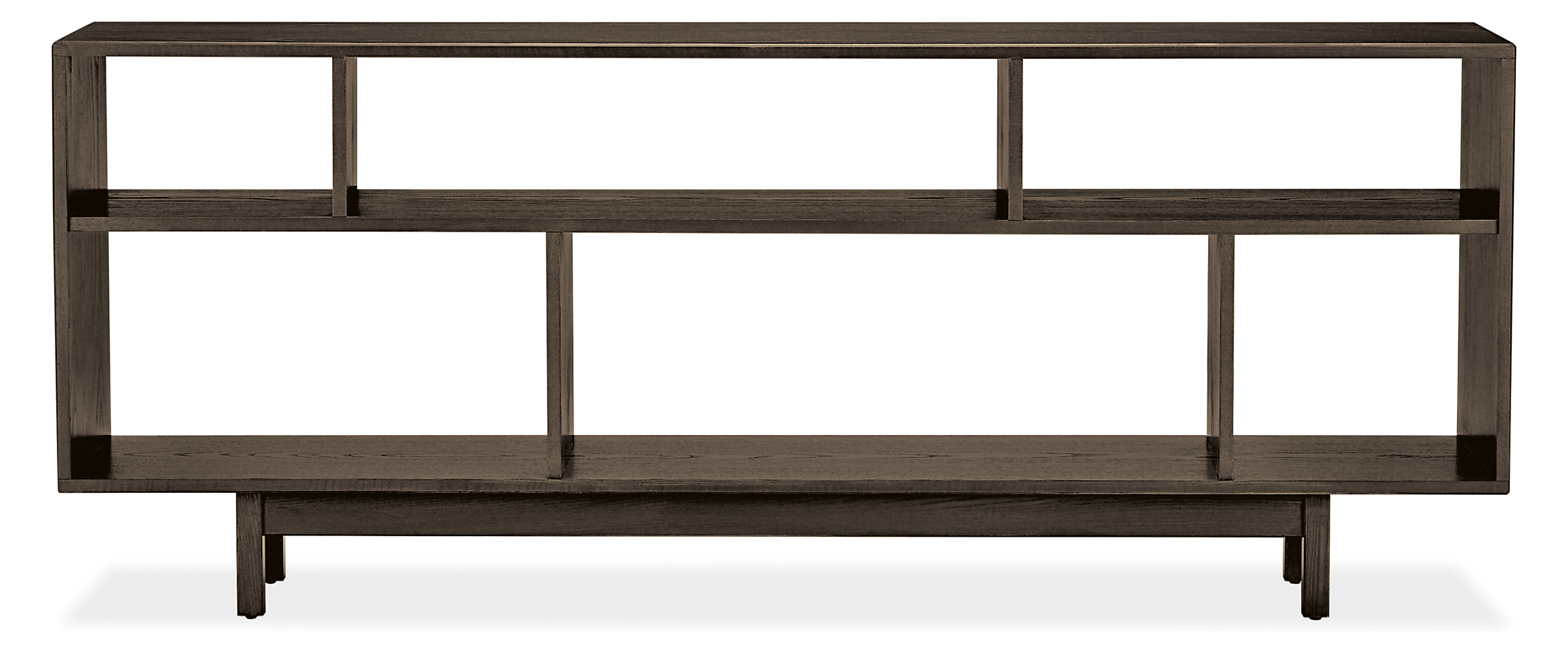 Front view of Dahl 72w 15d 29h Console Bookcase.