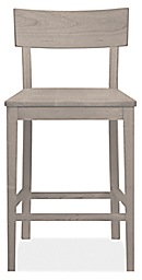 Front view of Doyle Counter Stool with Wood Seat.