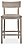 Front view of Doyle Counter Stool with Wood Seat.