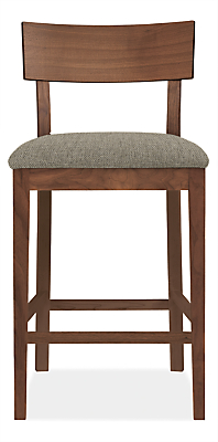 Front view of Doyle Counter Stool in Tatum Fabric.