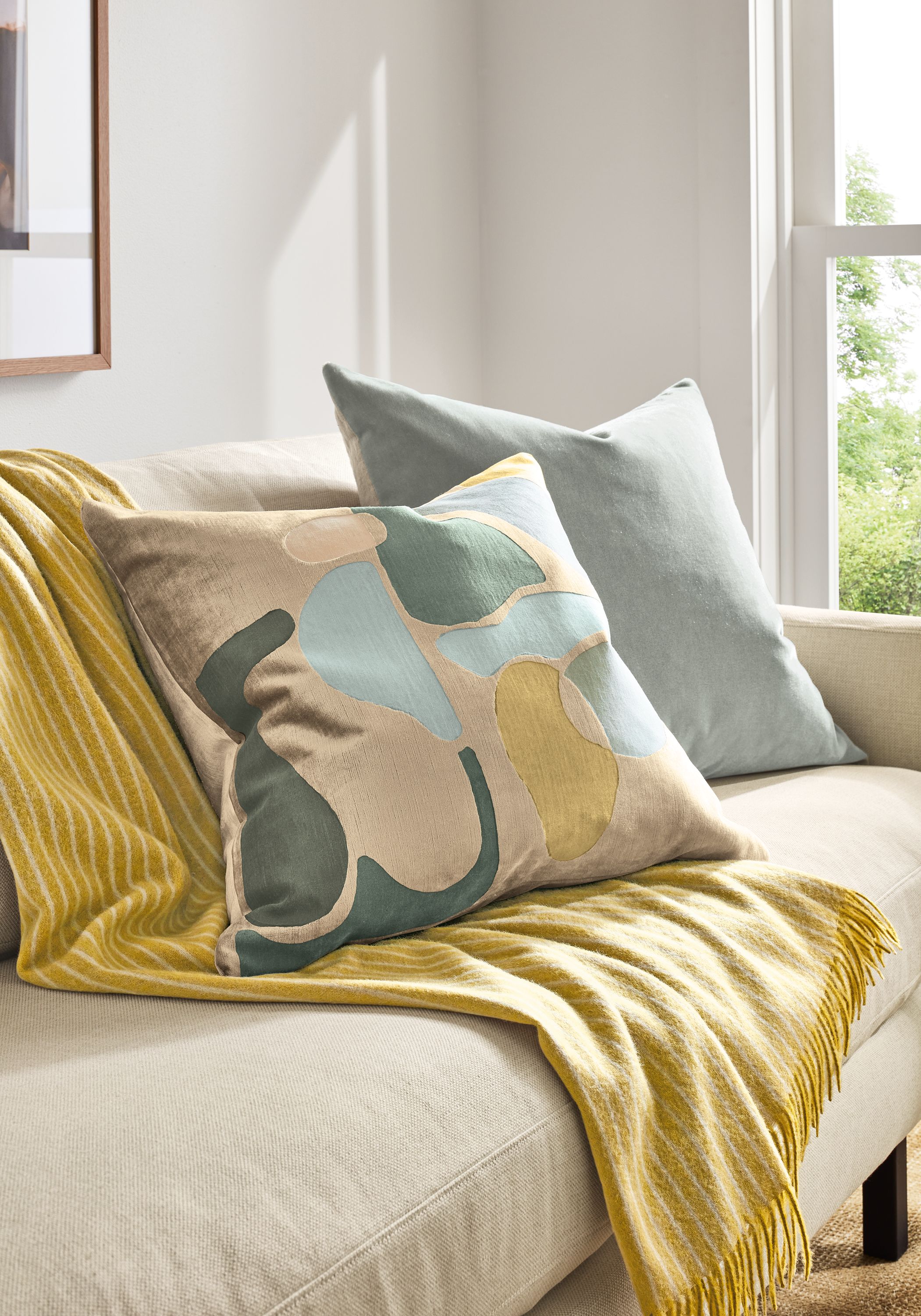 22w 22h pillow in sage