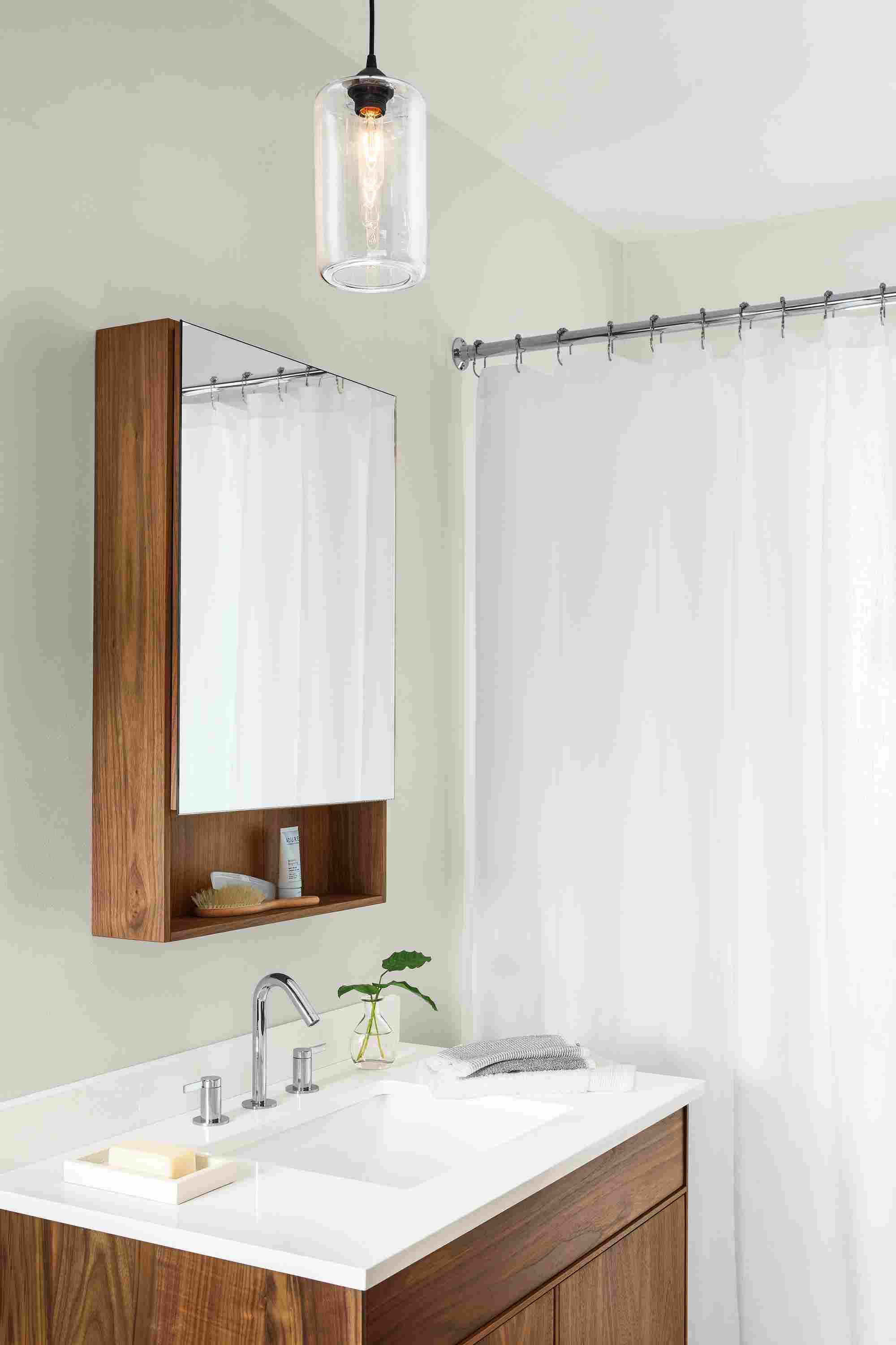 Side detail of Durant medicine cabinet.