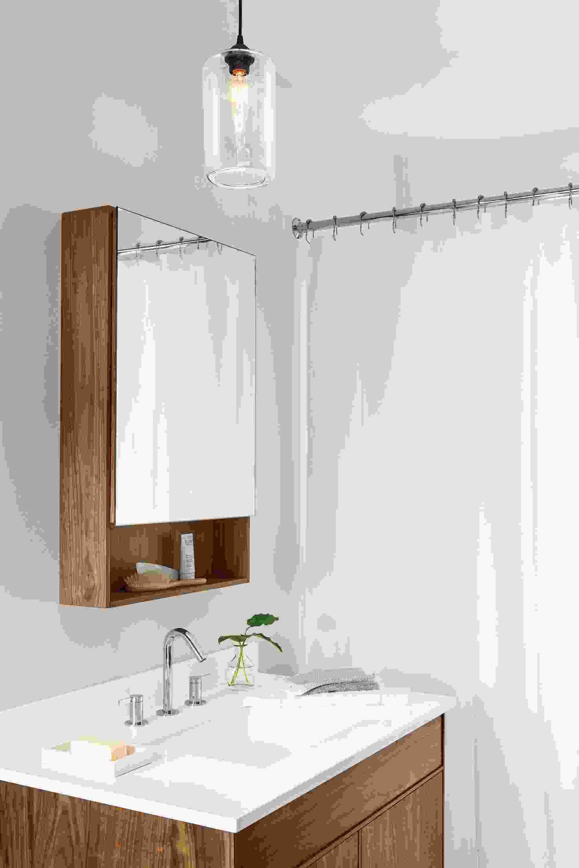 Side detail of Durant medicine cabinet.