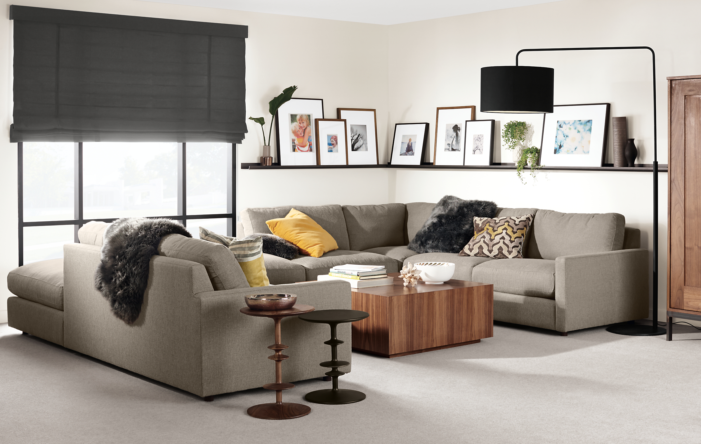 Detail of Easton six-piece sectional.