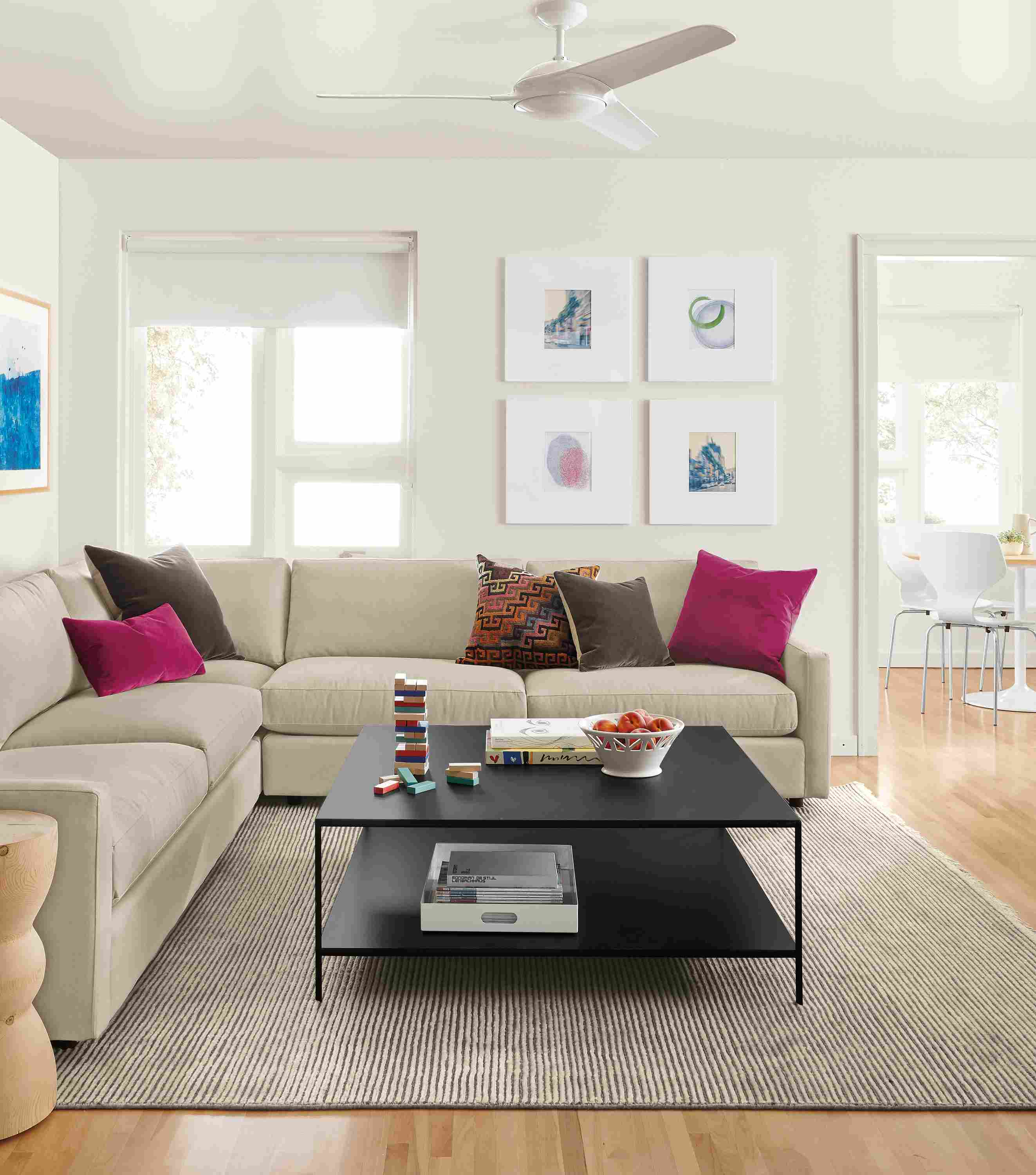 Detail of Easton three-piece sectional.