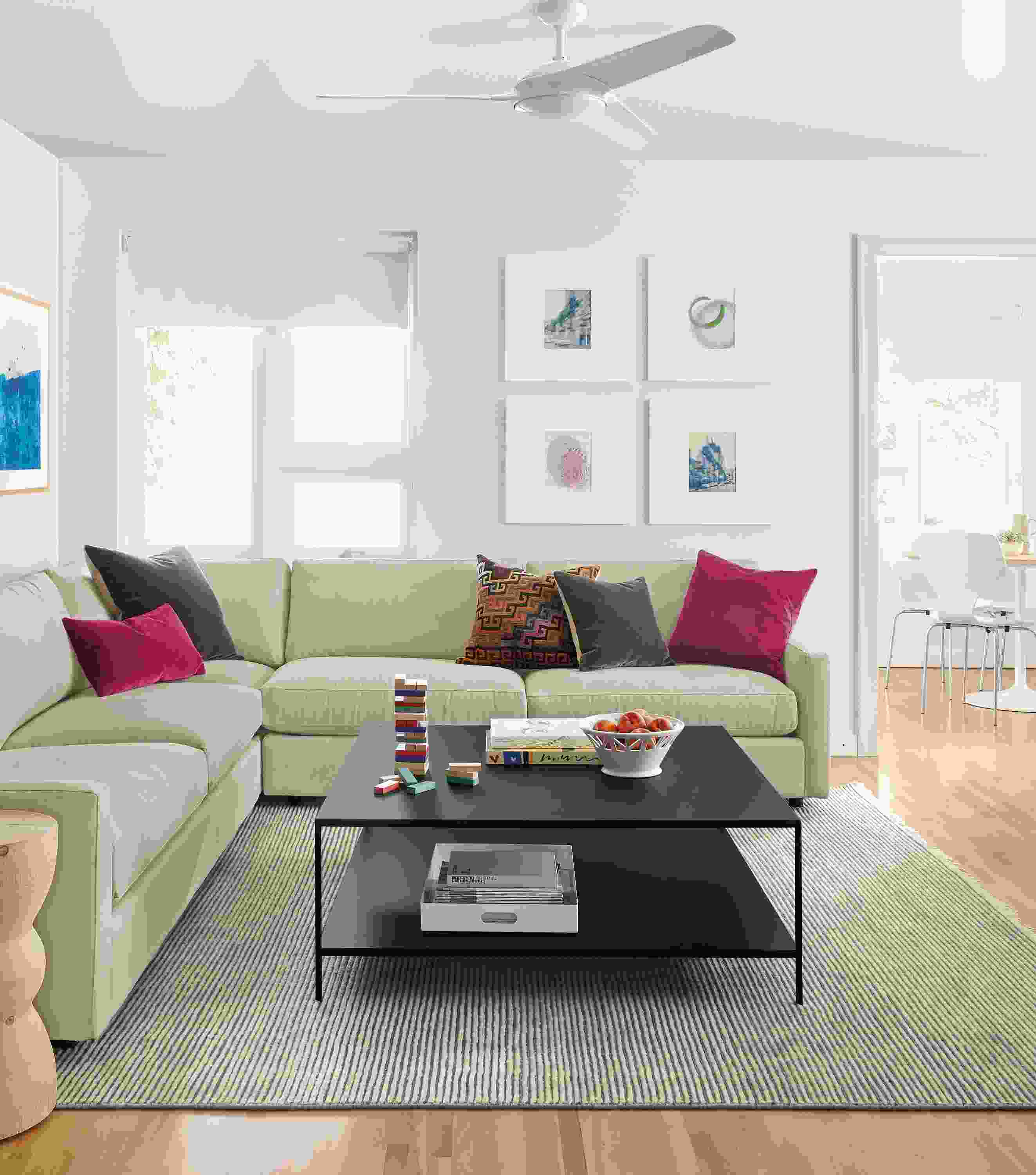 Detail of Easton three-piece sectional.