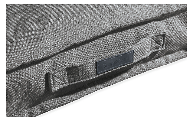 Detail of Eli 25-wide Pet Bed in Grey.
