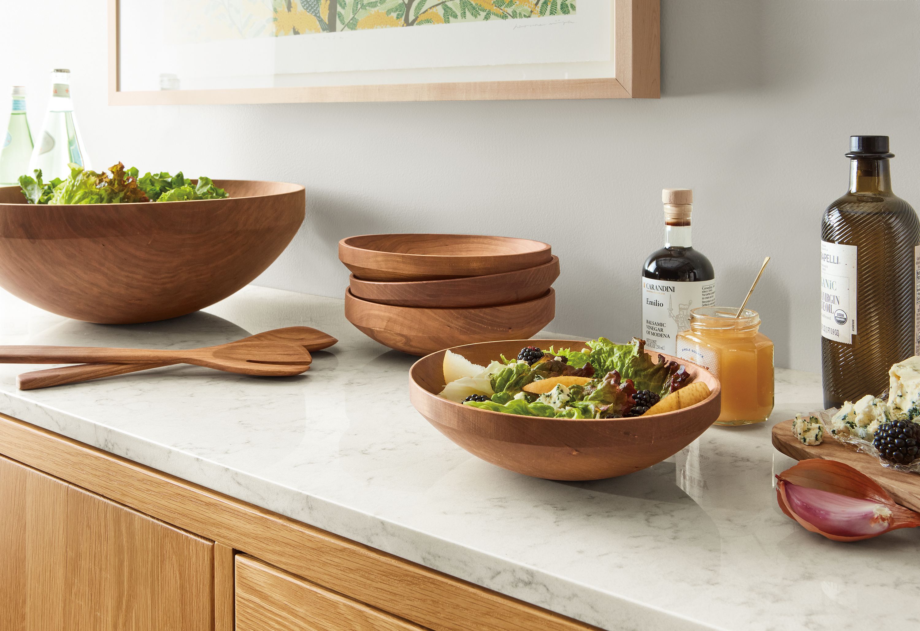 Elliot serving set of 5 in reclaimed cherry