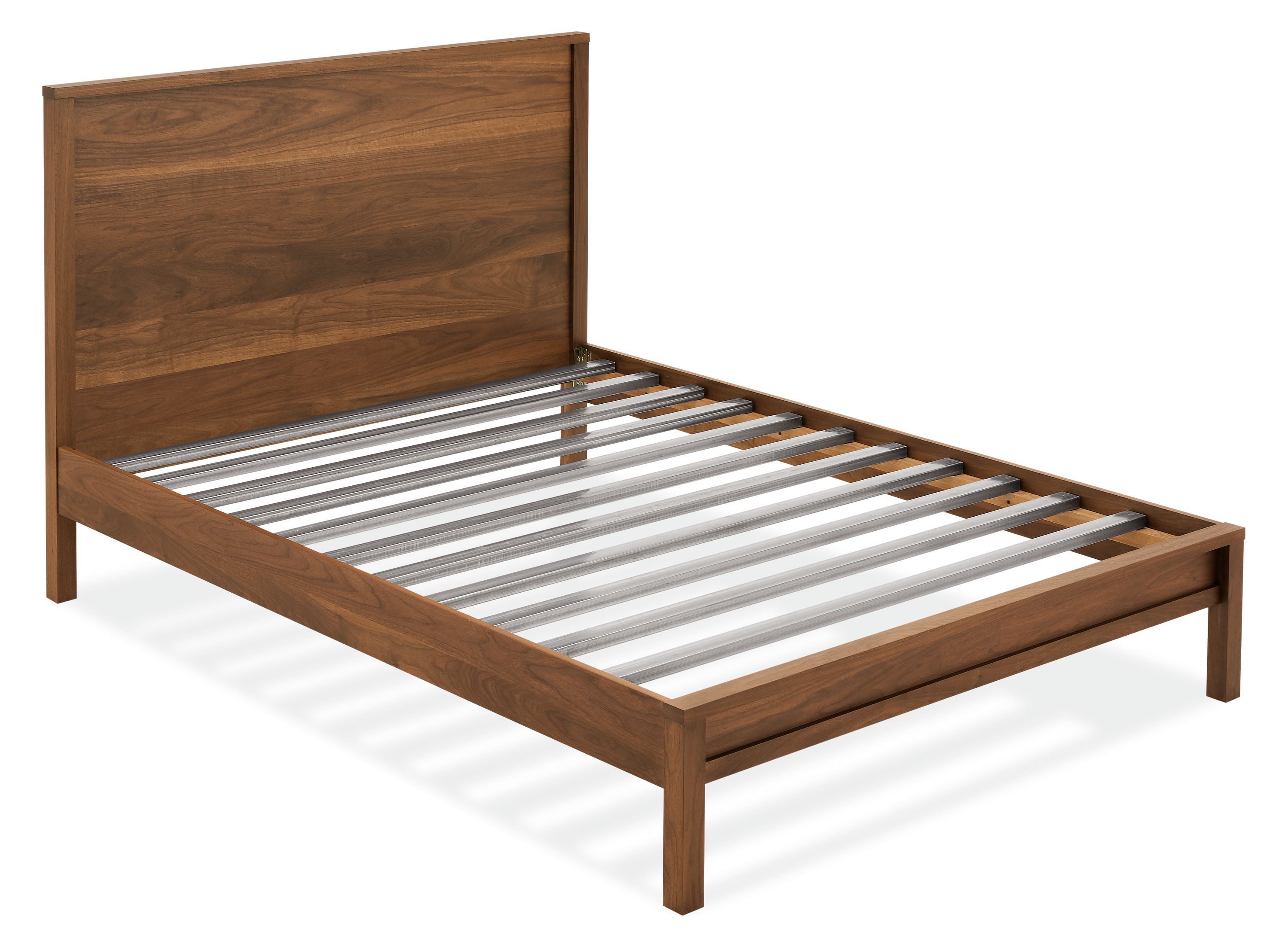 Queen Size Room & Board White Oak Emerson Bed Frame + Storage