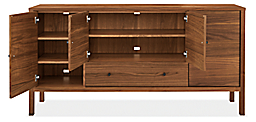 Open detail of Emerson 72w 20d 36h Storage Cabinet with Top Option.