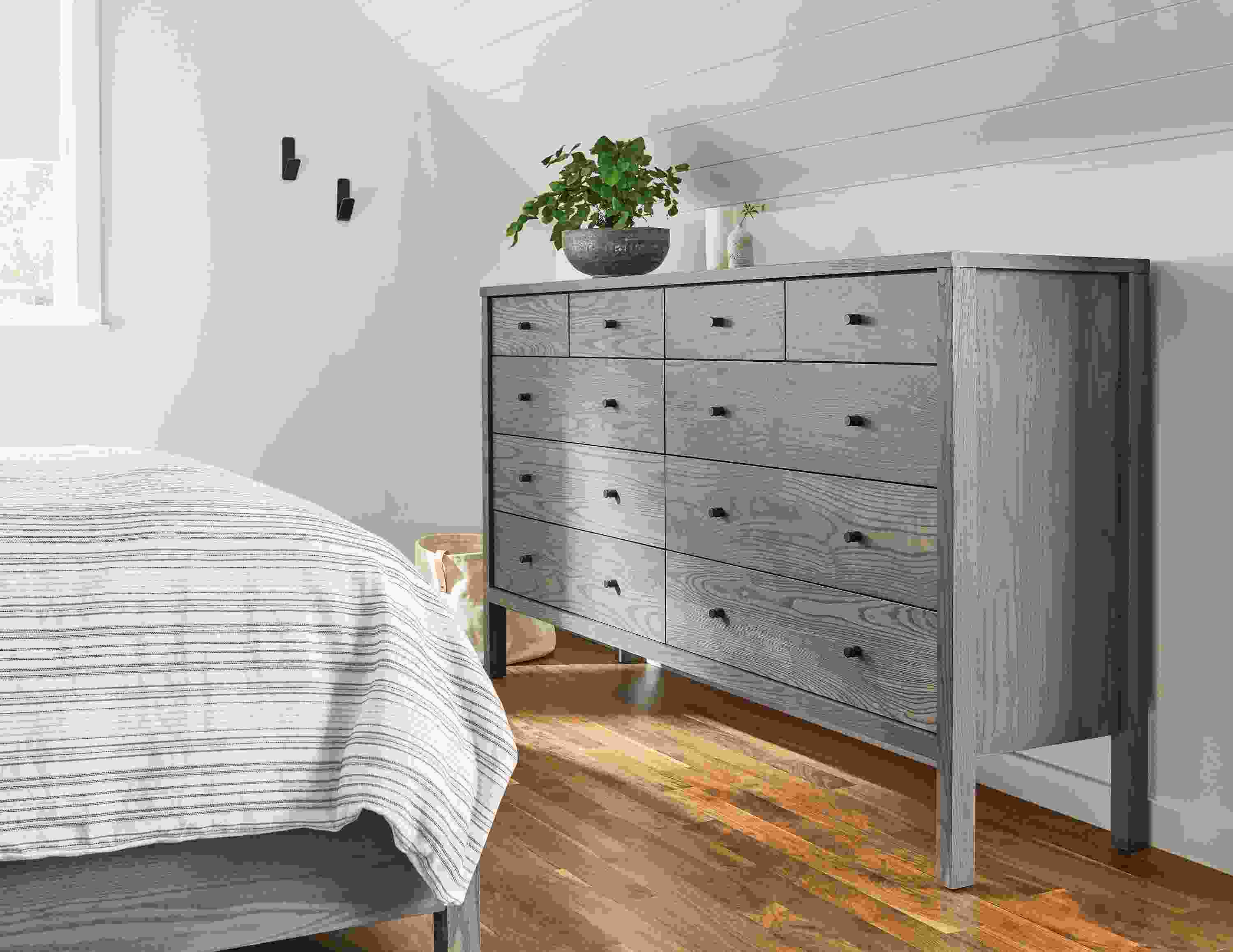 Front side detail of Emerson dresser.