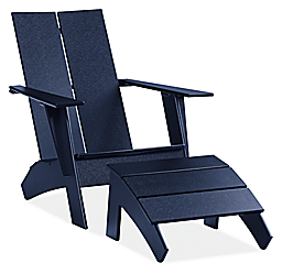 Emmet Lounge Chair in Navy
