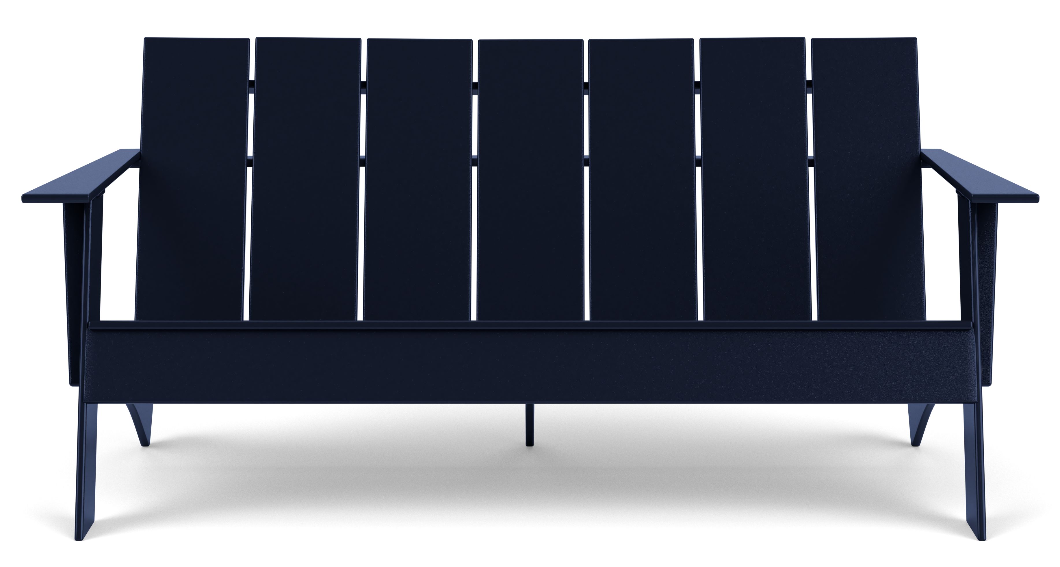 Front view of Emmet 70 inch sofa in Navy.