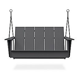 Front view of Emmet Porch Swing in Grey.