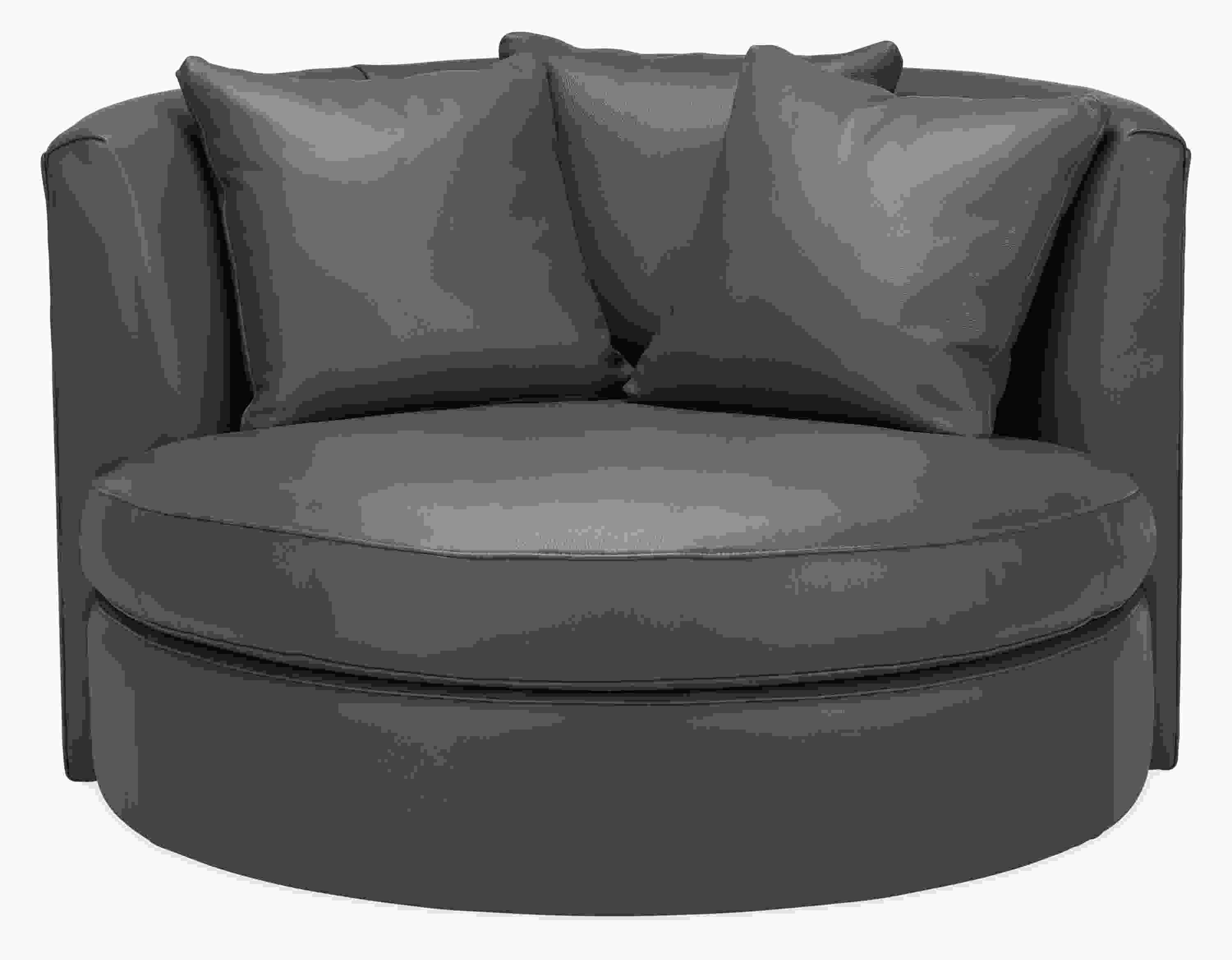 Front view of Eos 51 Swivel Chair in Urbino Smoke.