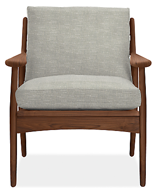 Front view of Ericson Lounge Chair in Destin Fabric.