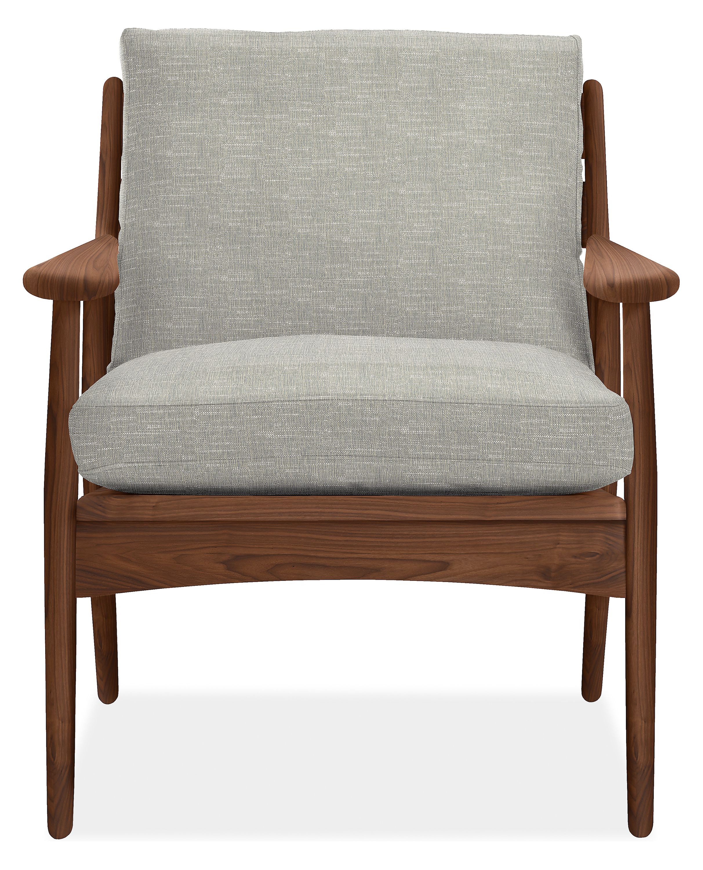 Front view of Ericson Lounge Chair in Destin Fabric.