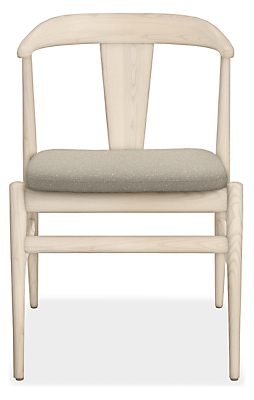 Front view of Evan Arm Chair in Declan Fabric.