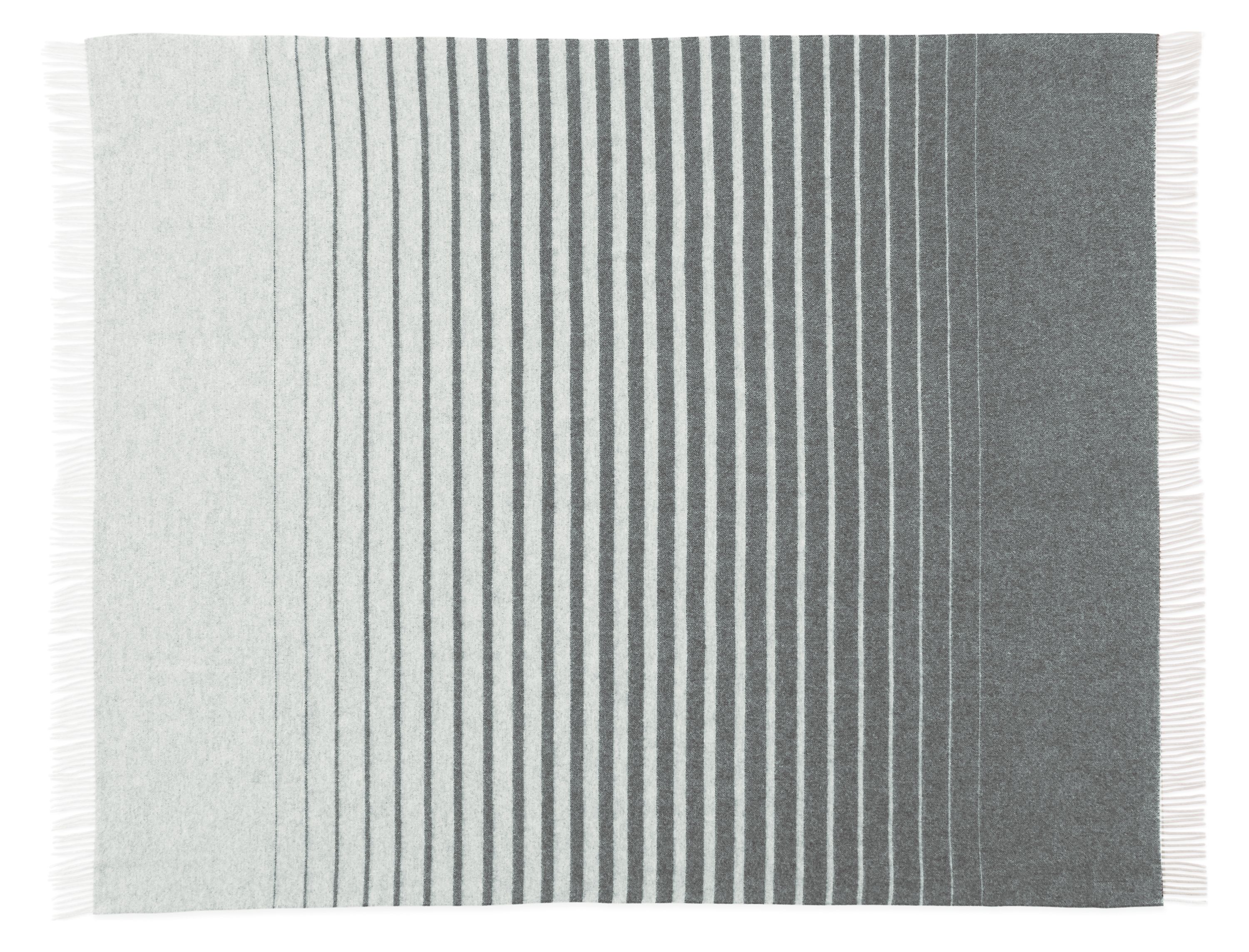 top-down view of Fairfax Throw Blanket in Grey.