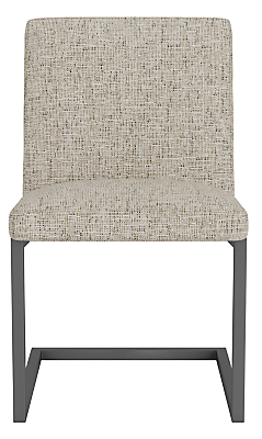 Front view of Finn Side Chair in Phipps Fabric.