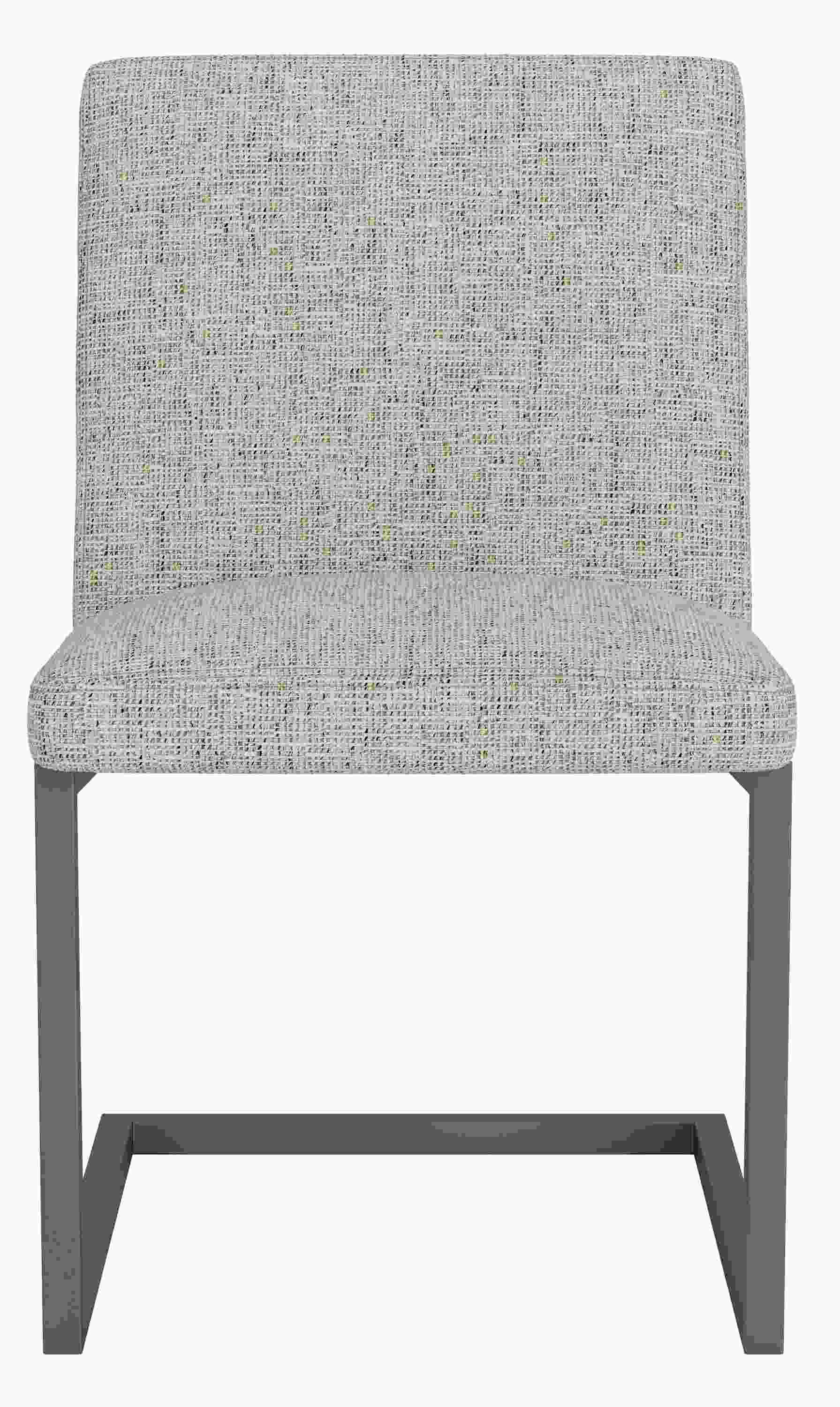 Front view of Finn Side Chair in Phipps Fabric.