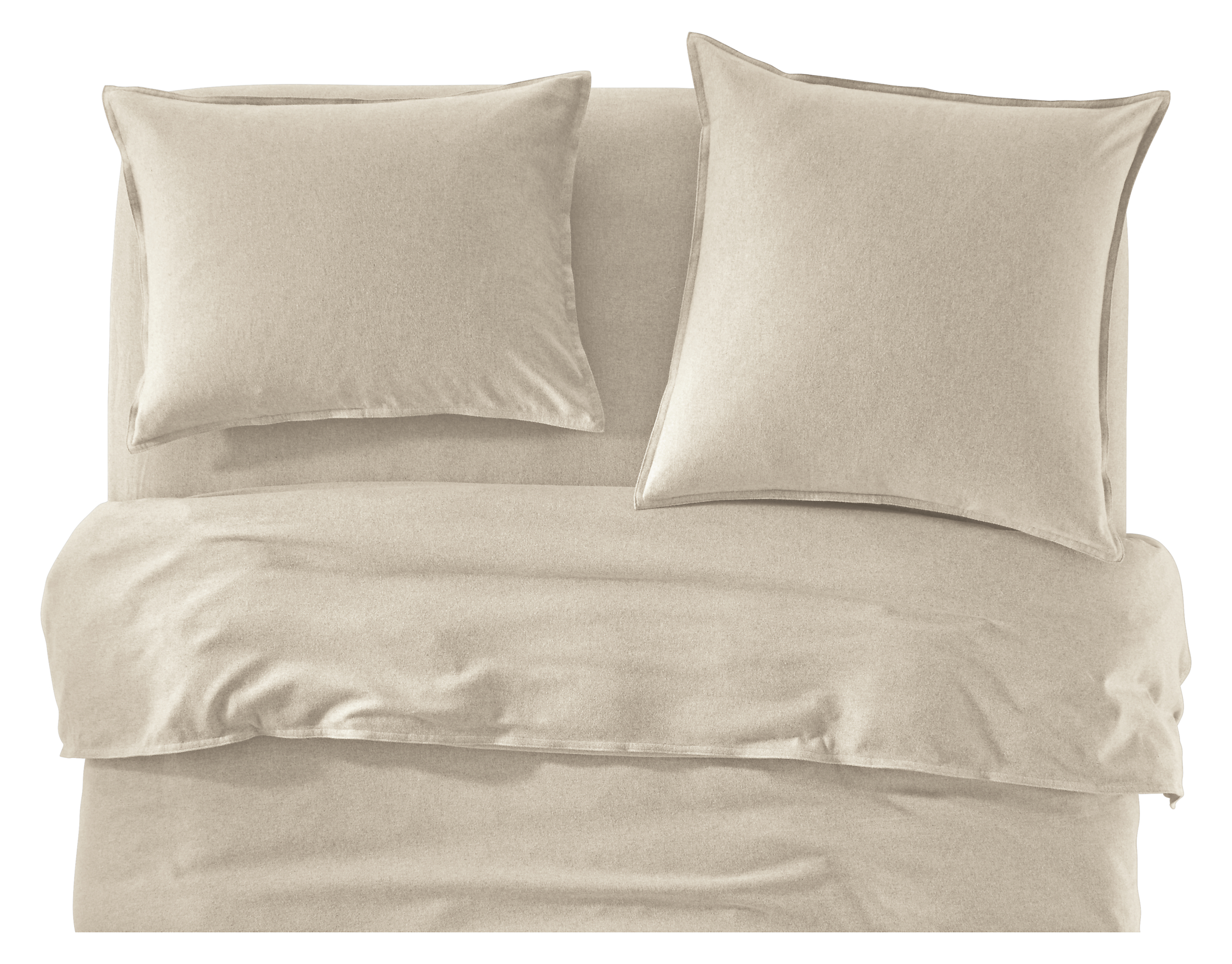 Heathered Cotton Flannel Duvet Cover & Shams