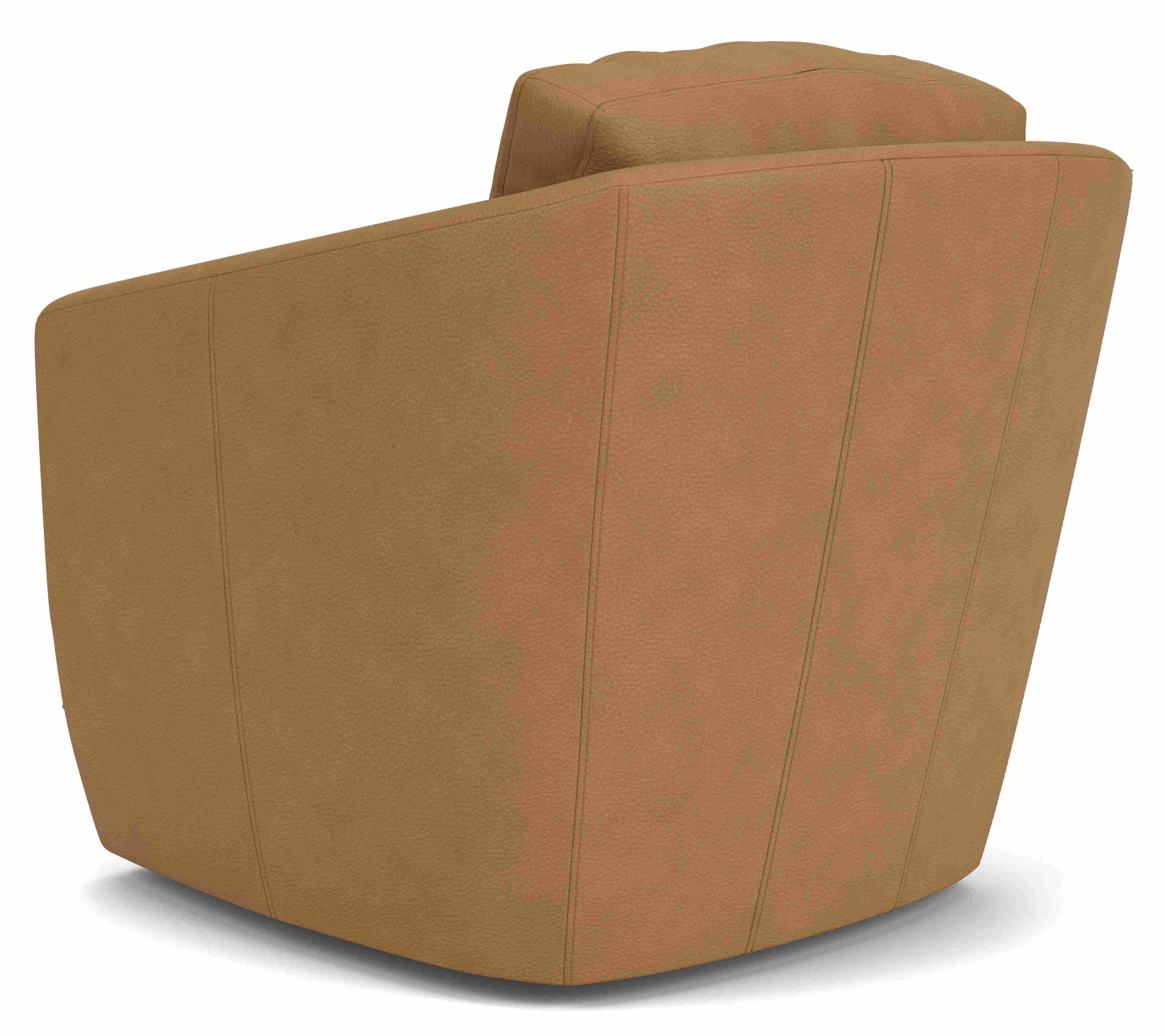 Back view of Ford Swivel Chair in Leather